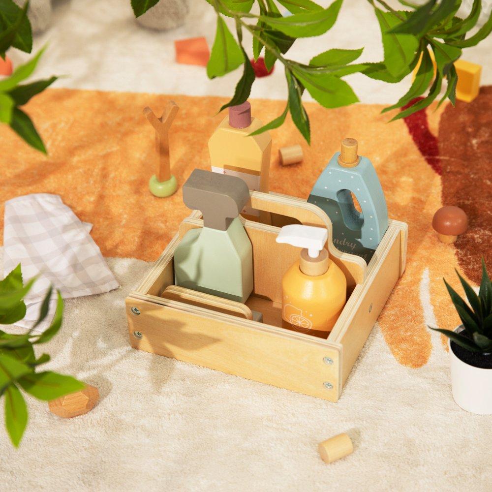 Multi - Tooky Toy - Wooden Cleaning Set - 2