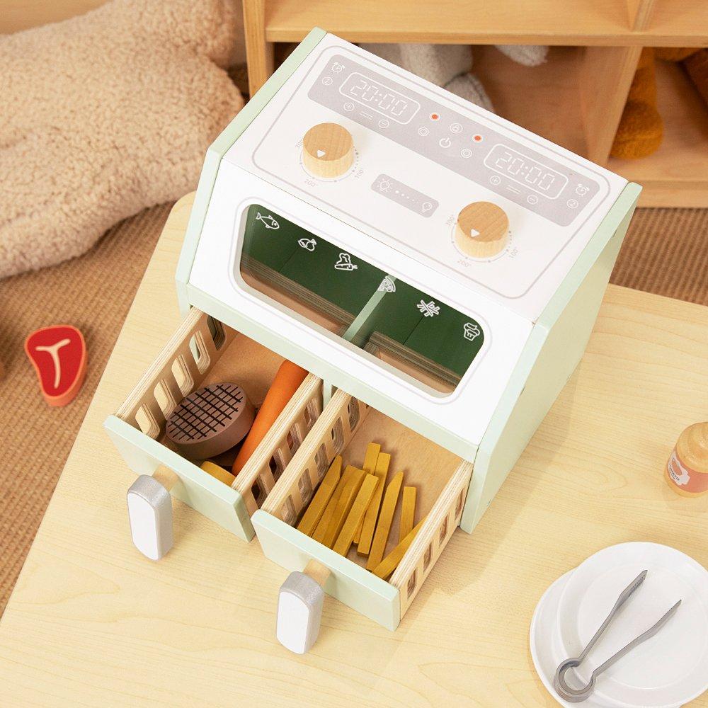 Multi - Tooky Toy - Wooden Double Airfryer - 4