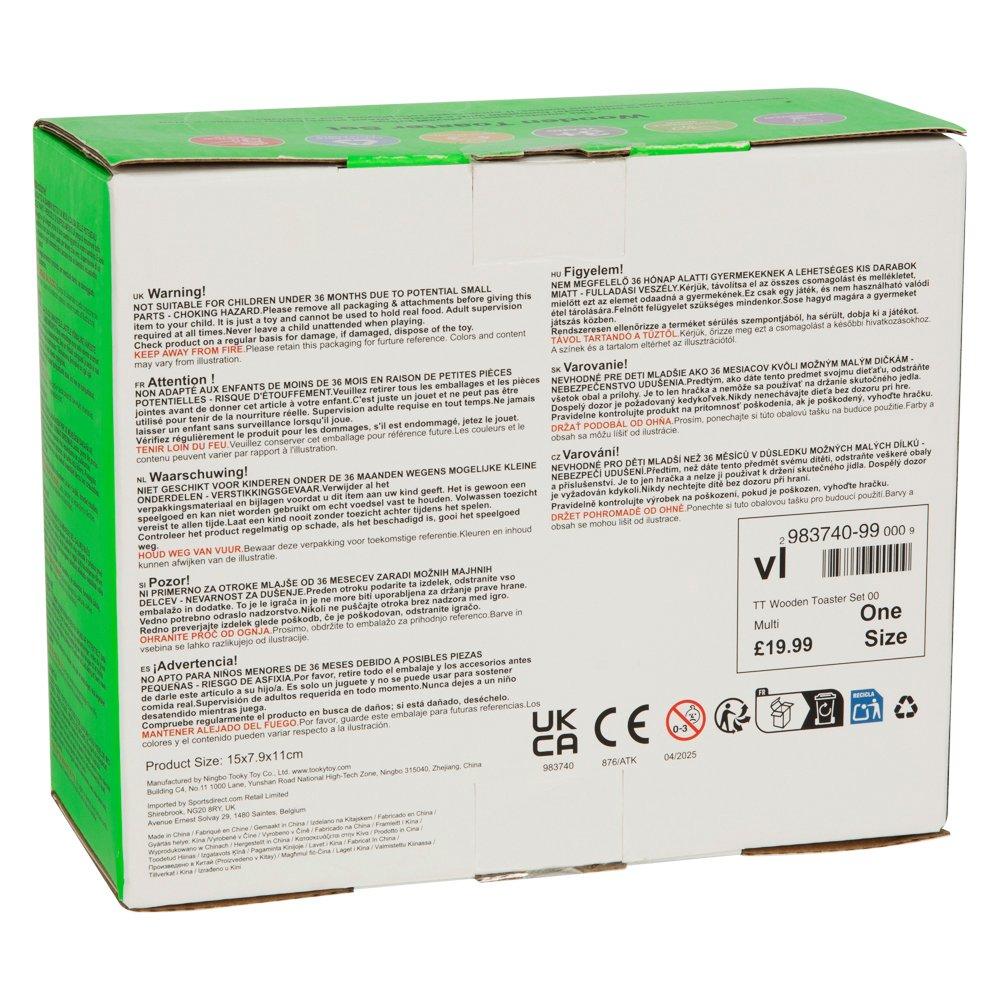 Multi - Tooky Toy - Wooden Toaster Set - 6