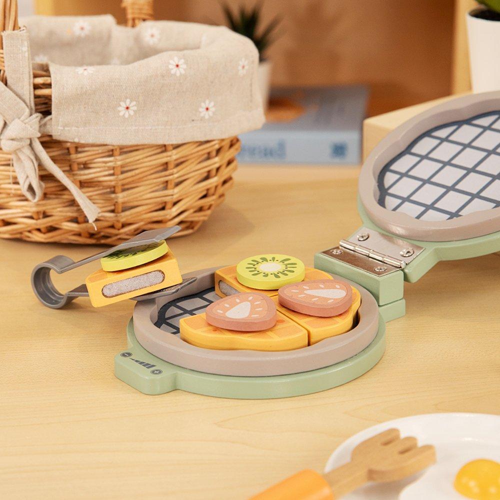 Multi - Tooky Toy - Wooden Waffle Maker - 4