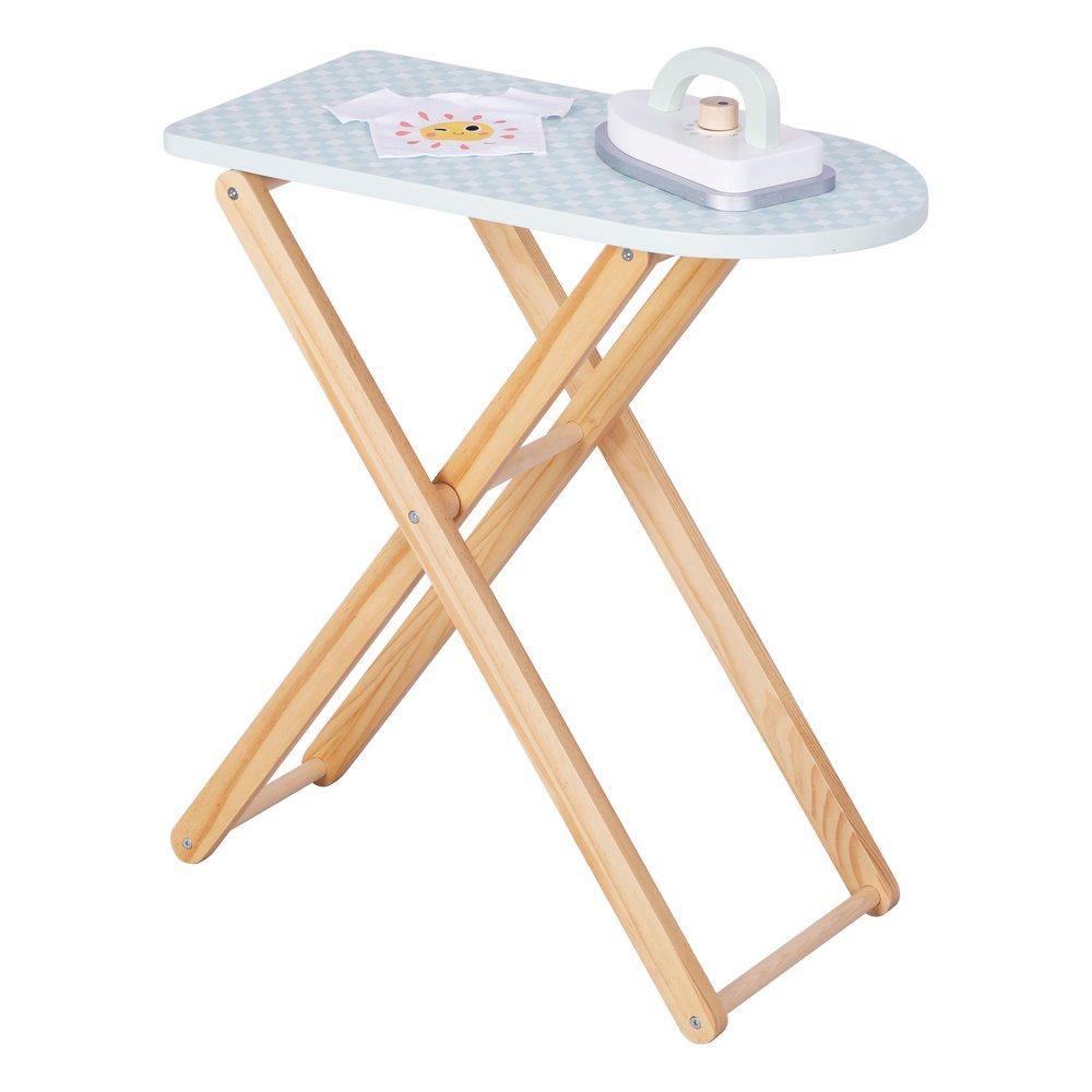 Tooky Toy  Kids Wooden Ironing Board Set - 