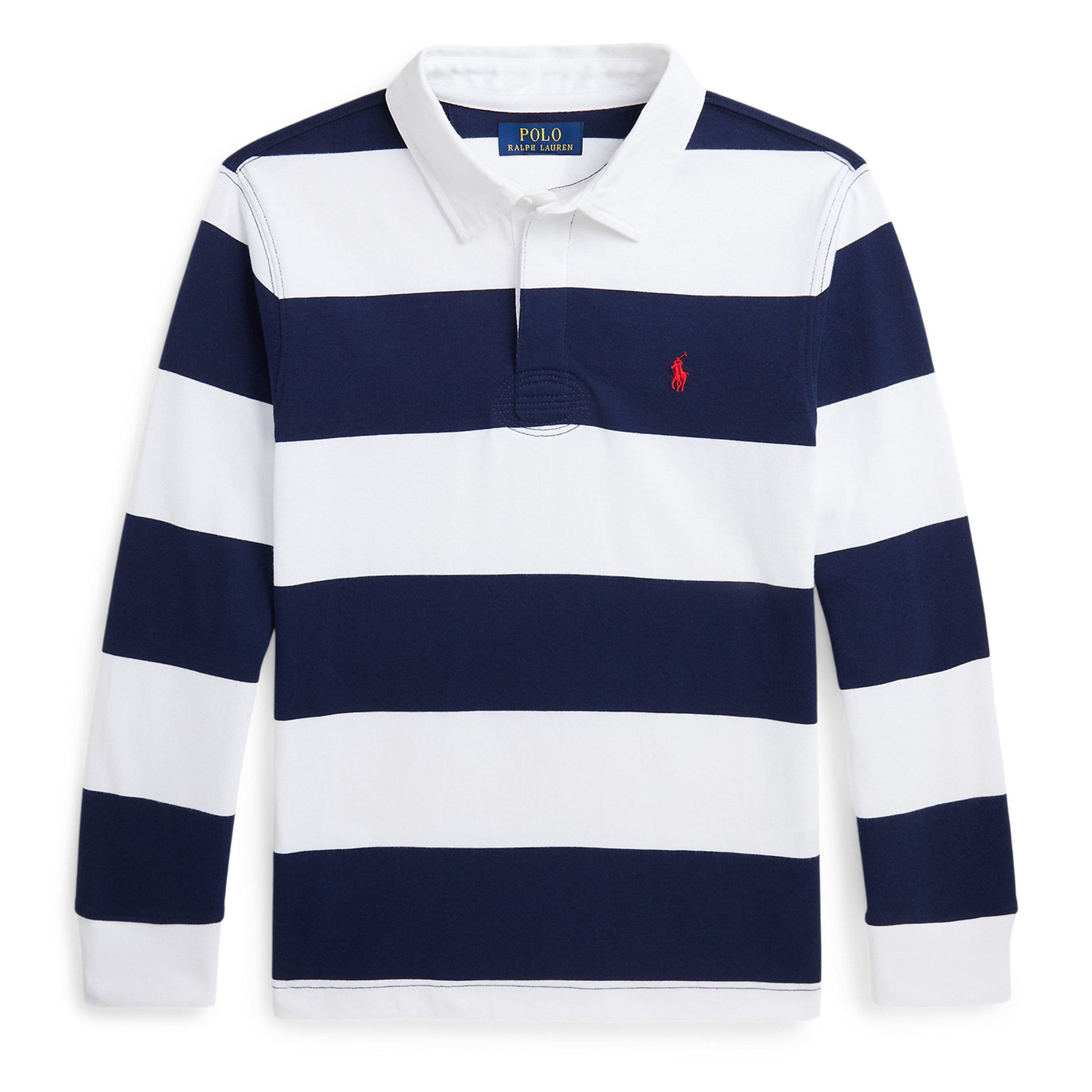 Wht/Navy - Polo Ralph Lauren - Kids' Long Sleeve Shirt - 1