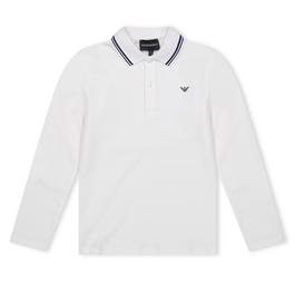 Emporio Armani Long Sleeve Tipped Polo