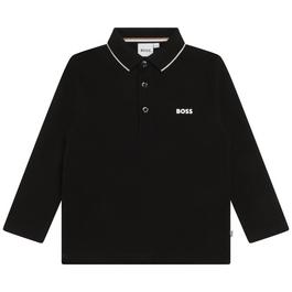 Boss Boss Long Sleeve Small Polo Shirt Juniors