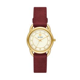 Tory Burch Tory Burch Ravello Three-Hand Leather Watch