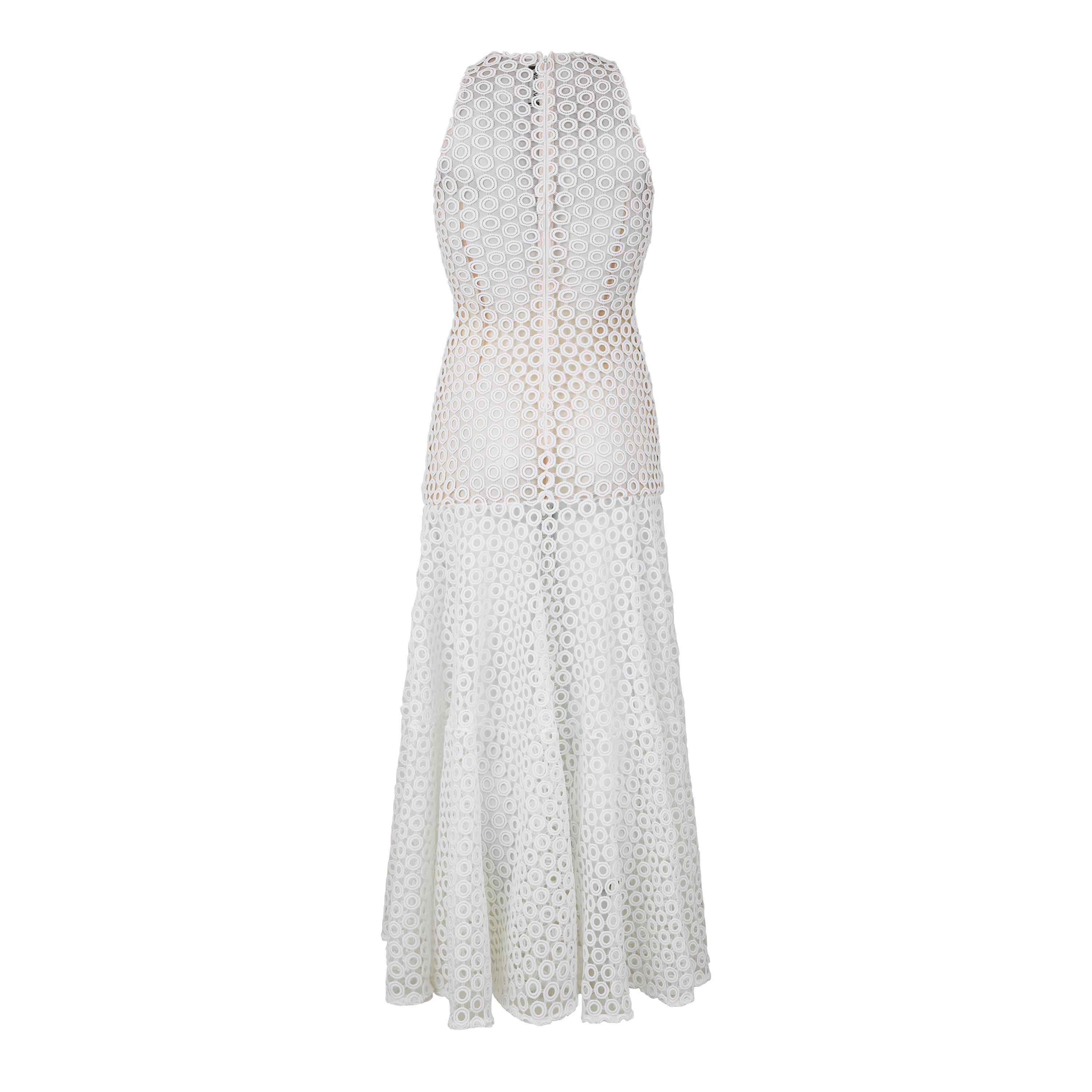 White - David Koma - Women's Macramé Maxi Dress - 2