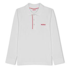 Hugo Long Sleeve Logo Polo Juniors