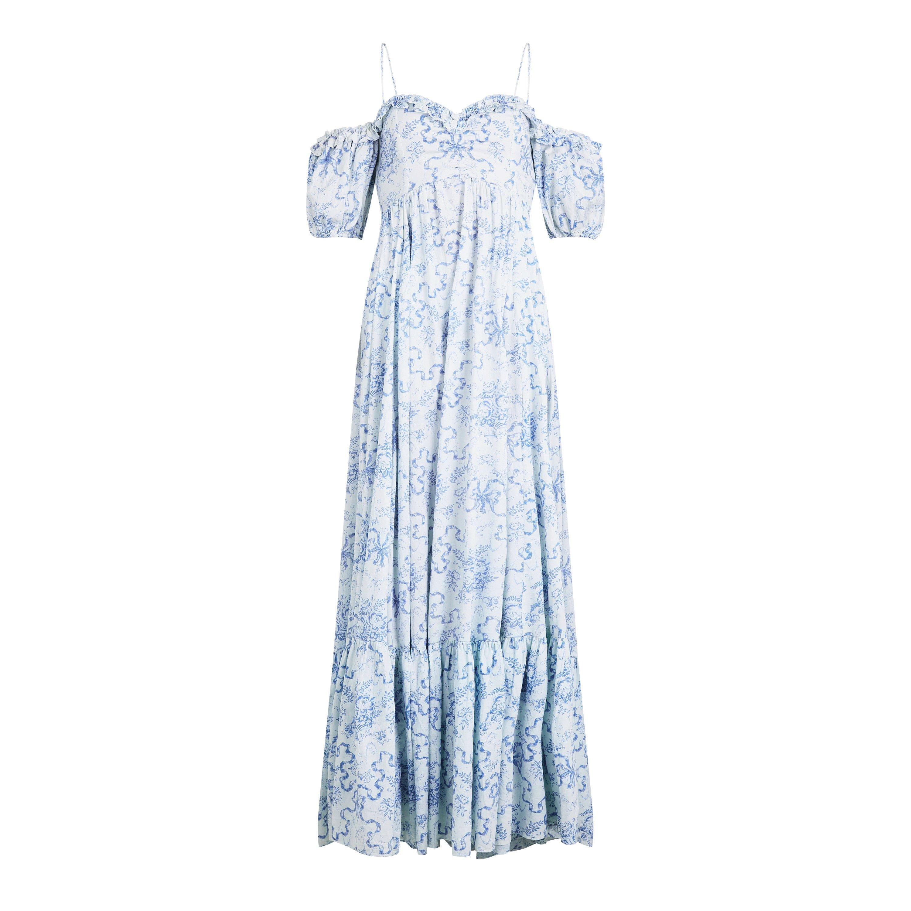 LoveshackFancy Women's Tabithea Lightweight Relaxed Fit Maxi Dress | Cruise  Fashion