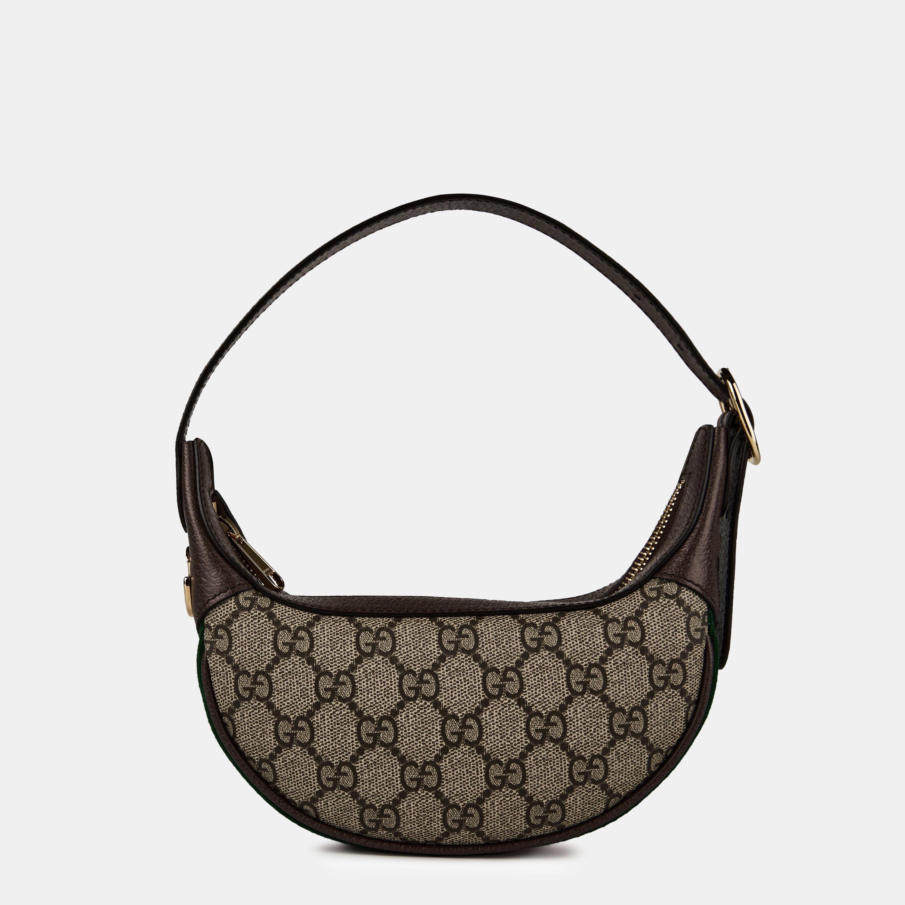 Beige - Gucci - Women's Logo Leather Ophidia GG Mini Bag - 1