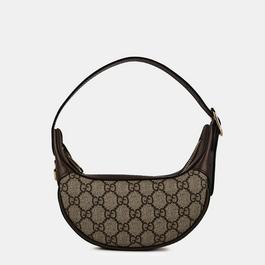 Gucci WomenS Logo Leather Ophidia Gg Mini Bag