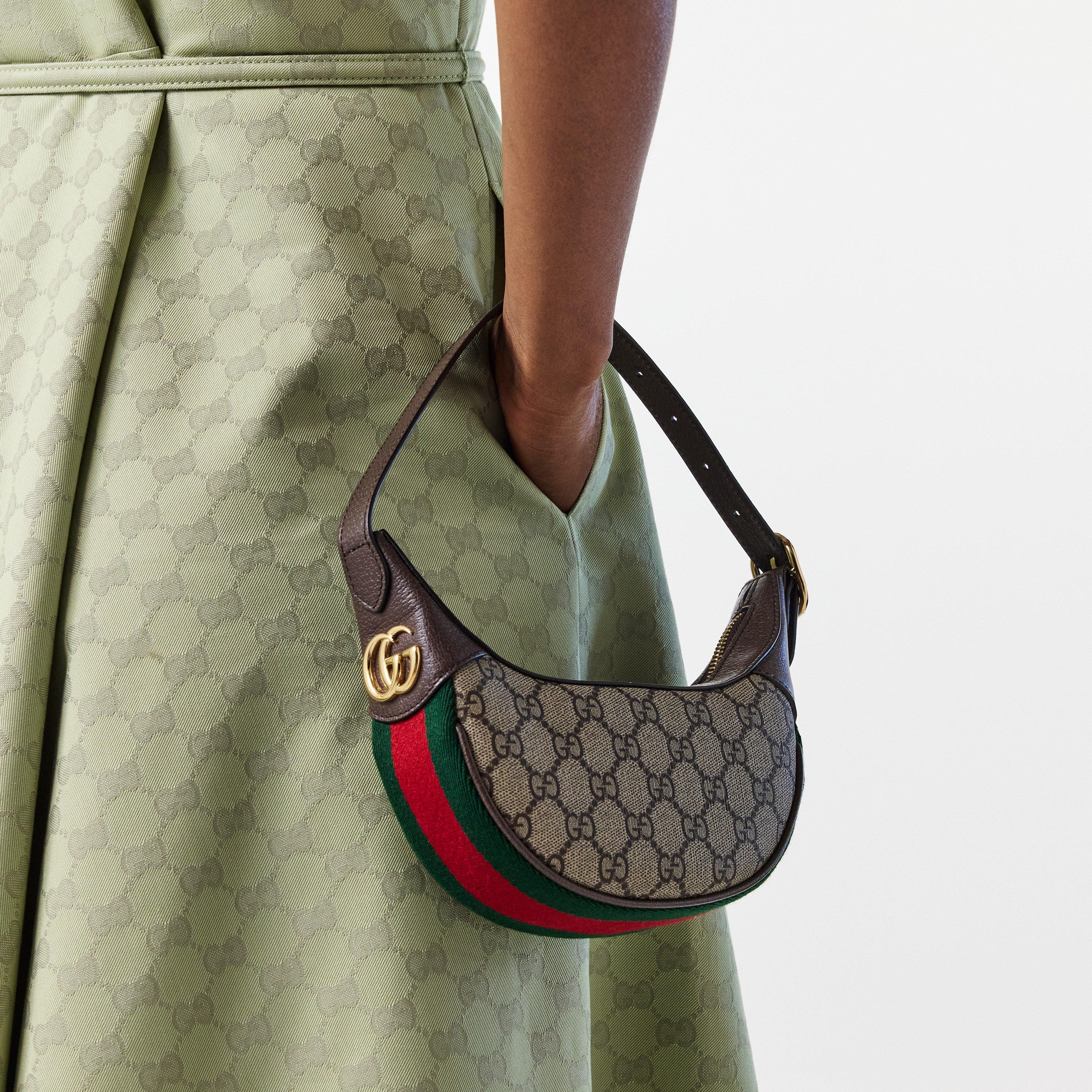 Beige - Gucci - Women's Logo Leather Ophidia GG Mini Bag - 3