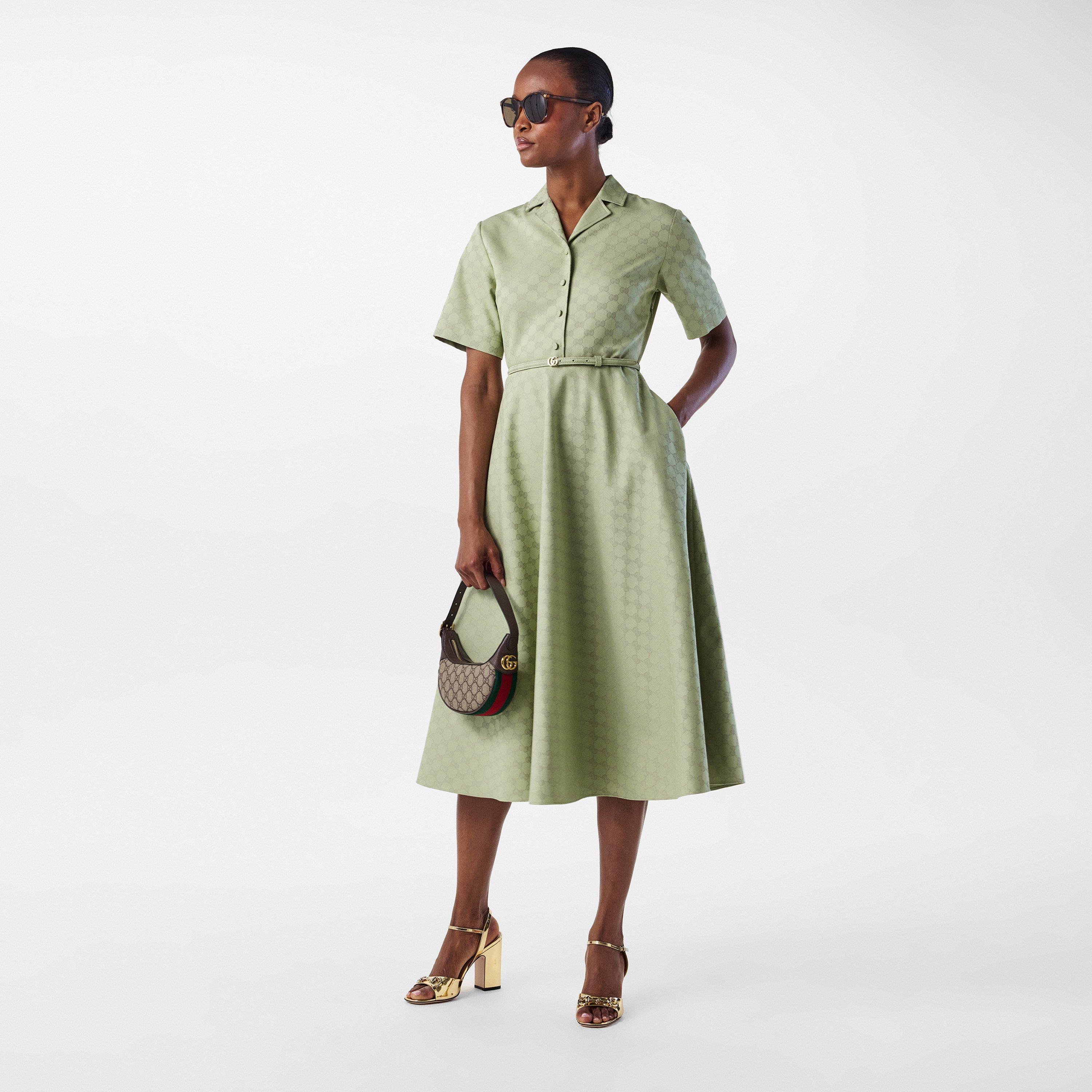 Beige - Gucci - Women's Logo Leather Ophidia GG Mini Bag - 5