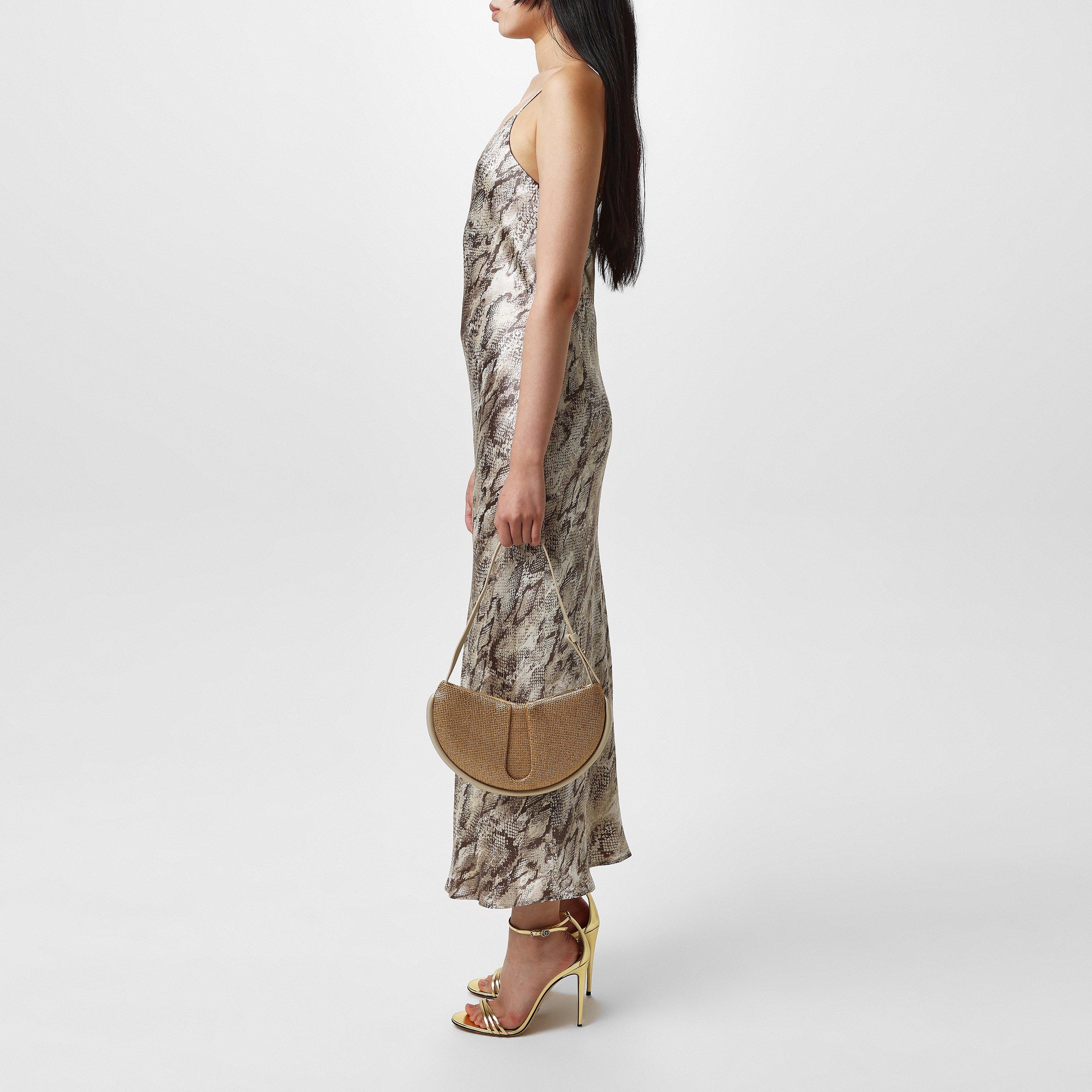 Tan Snake - LAgence - Serdie Silk Slip Dress - 2