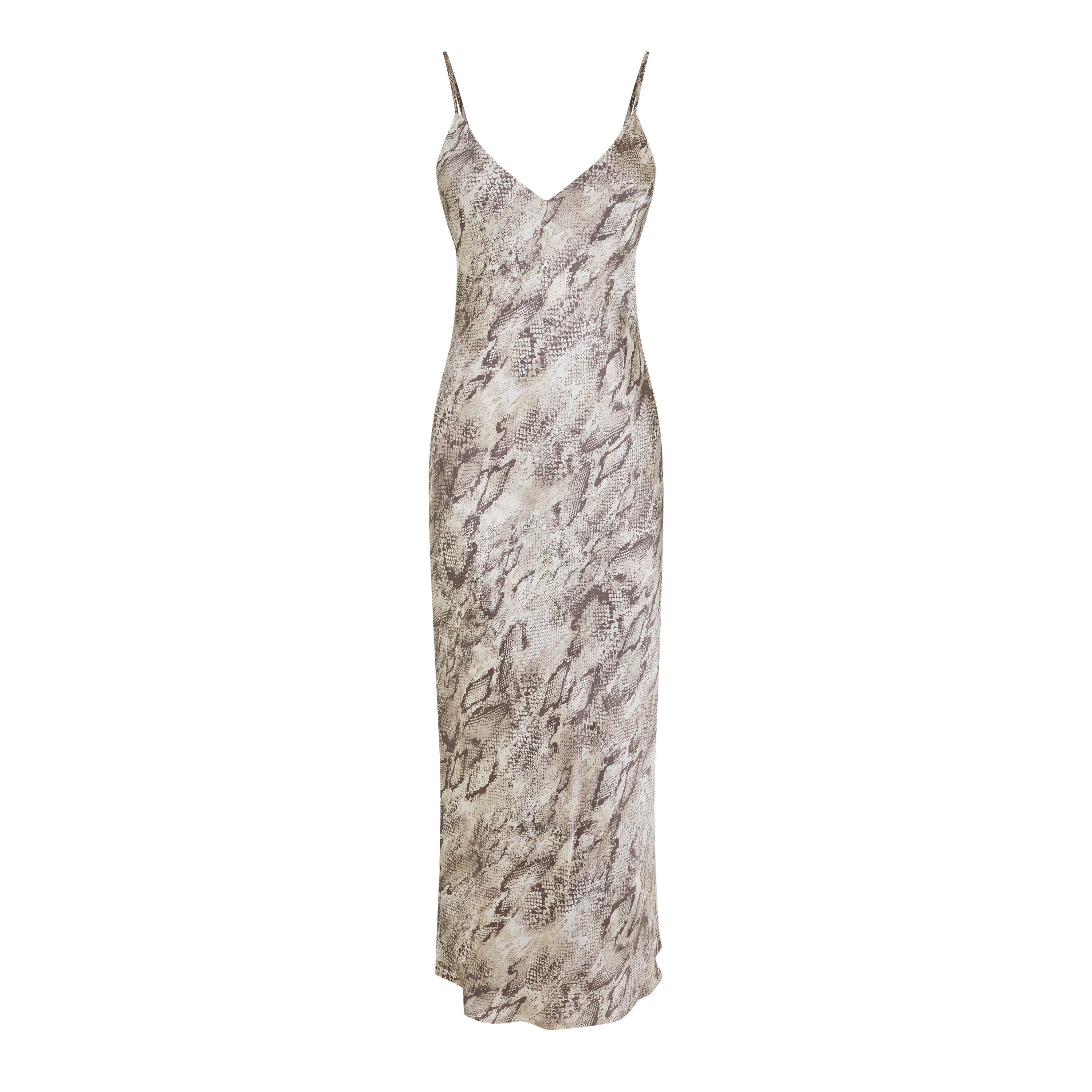 Tan Snake - LAgence - Serdie Silk Slip Dress - 5