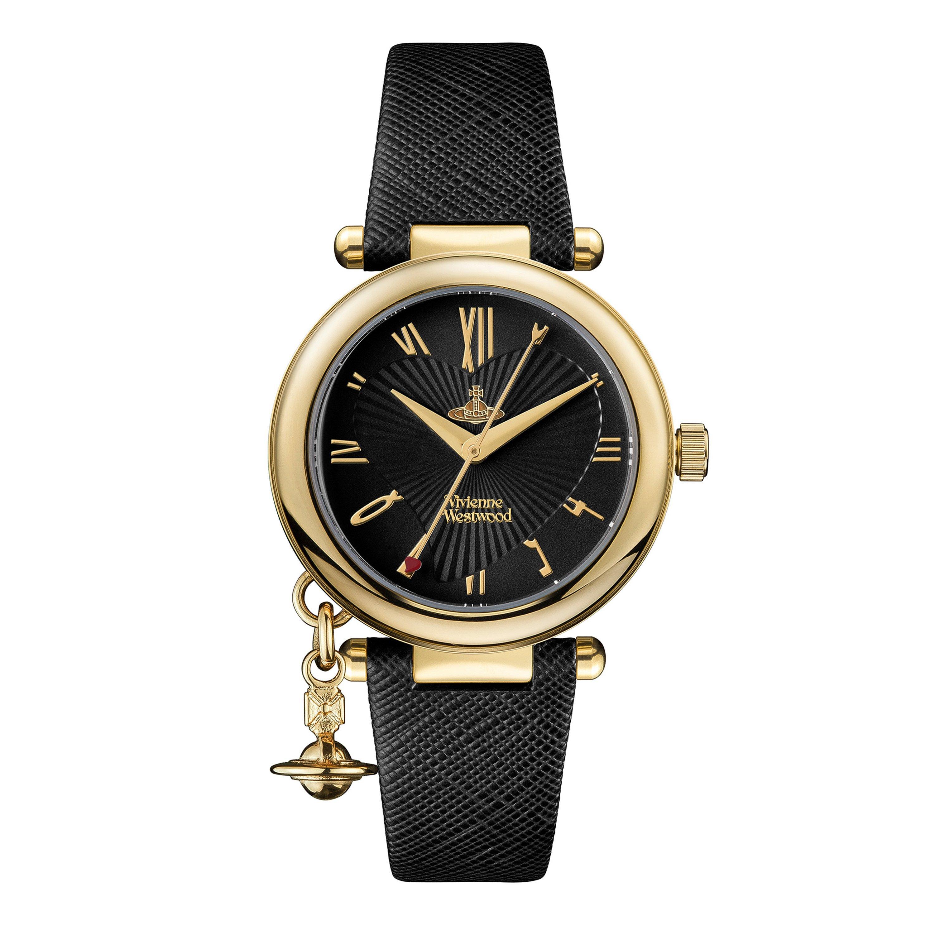 一級品✨Vivienne Westwood ORB HAND ゴールド　クオーツ Amazon.com: Vivienne Westwood Orb Womens Quartz Watch with Black