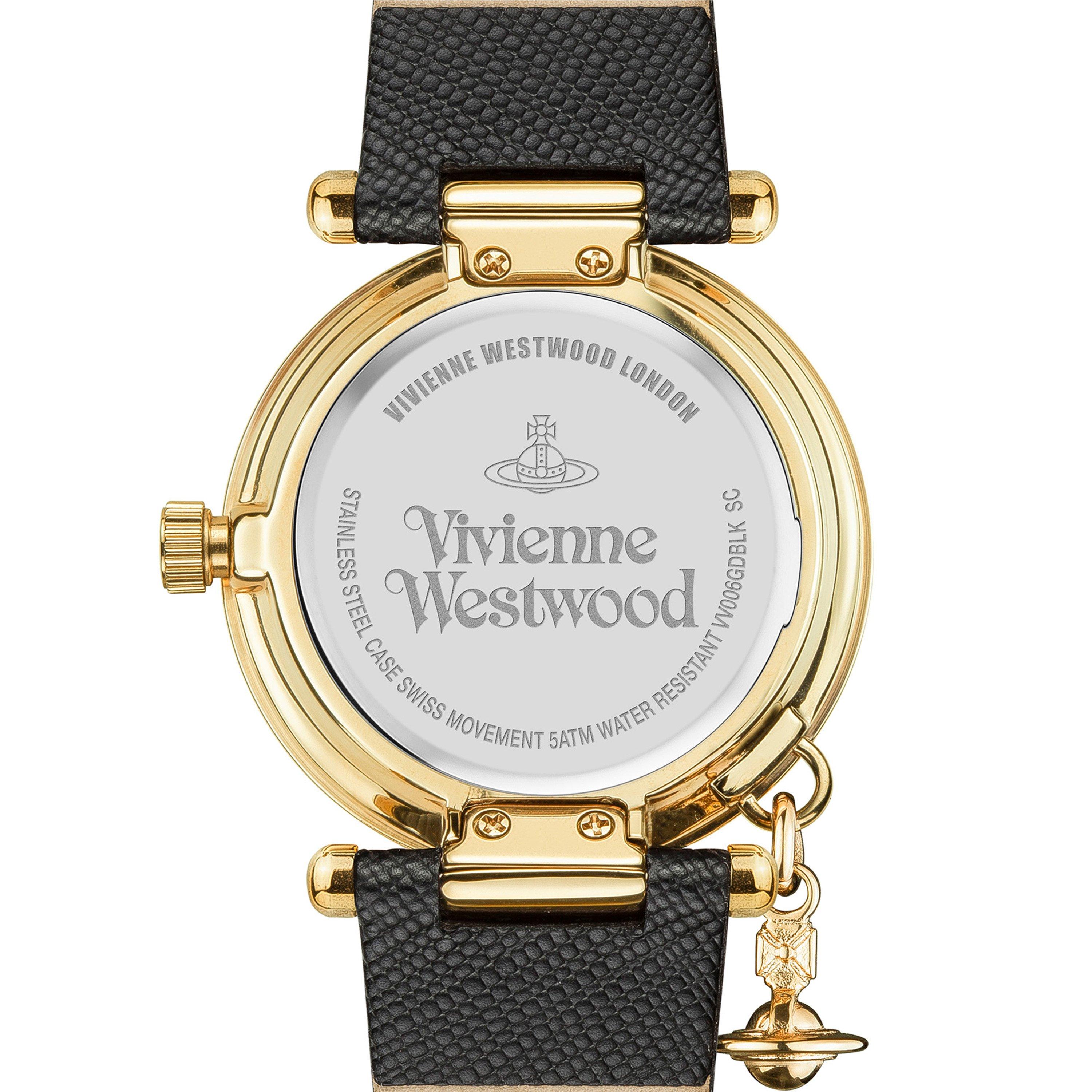 Black/Gold - Vivienne Westwood - Orb Heart Watch - 2