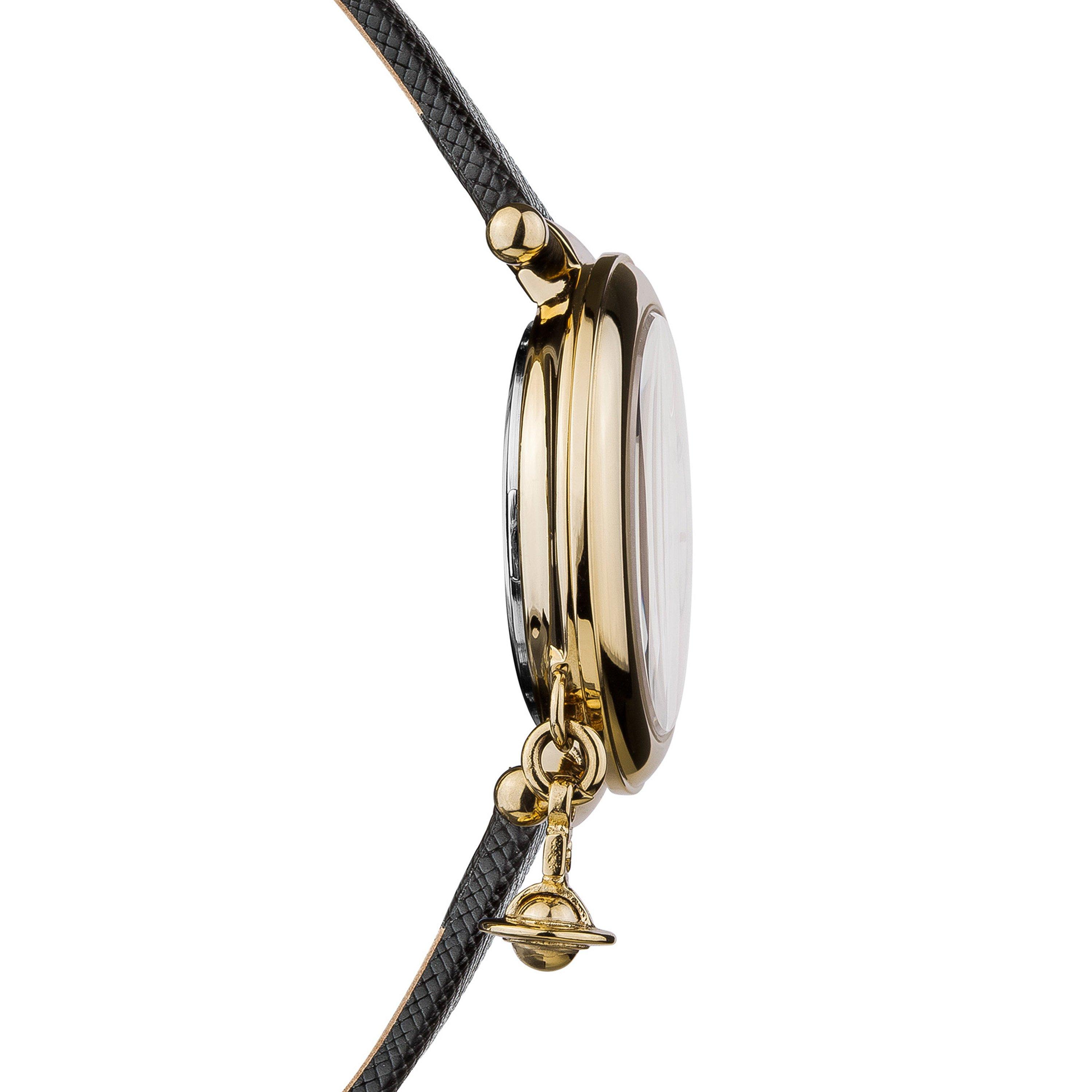 Black/Gold - Vivienne Westwood - Orb Heart Watch - 3