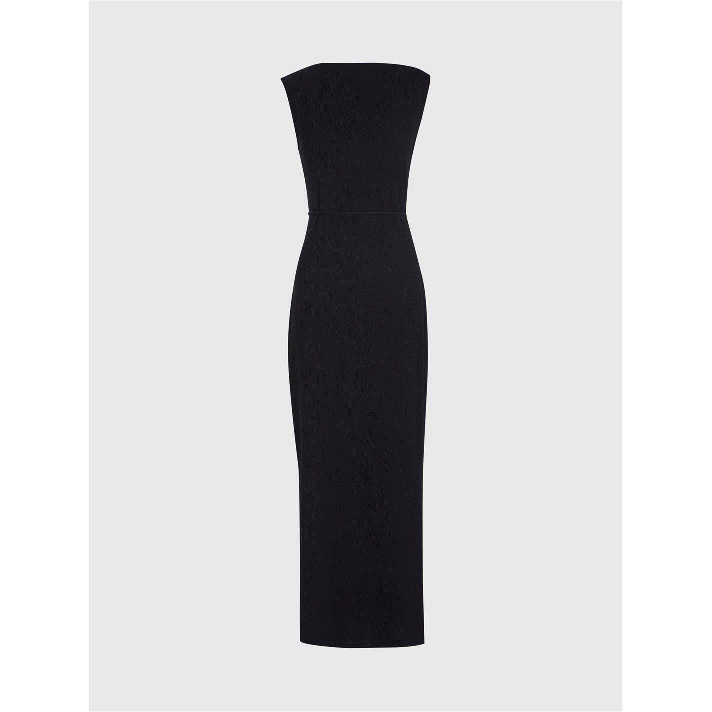 Ck Black - Calvin Klein - Crinkled Maxi Shift Dress - 4