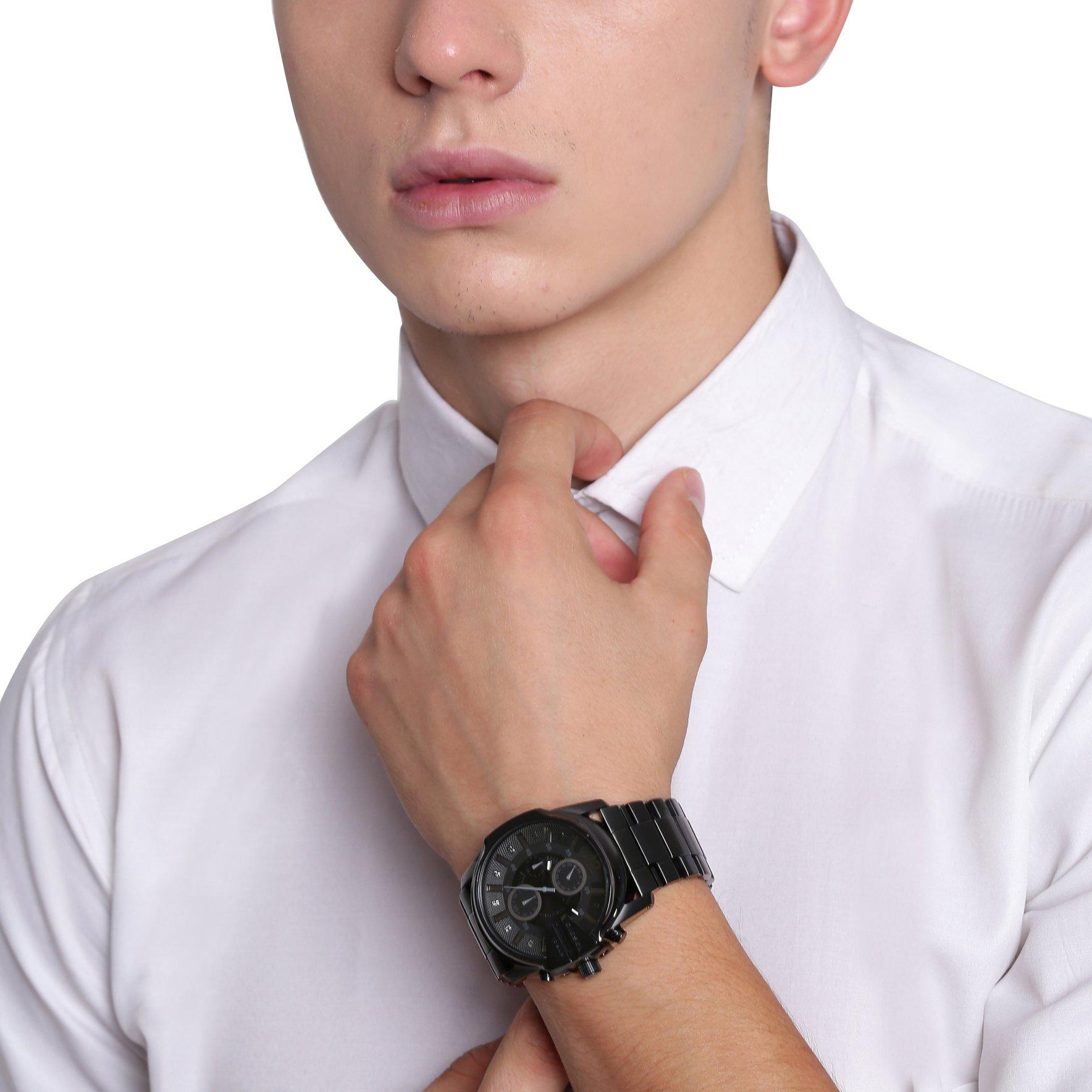 Black - Diesel - Men's Master Chief Analogue Quartz Watch - 11