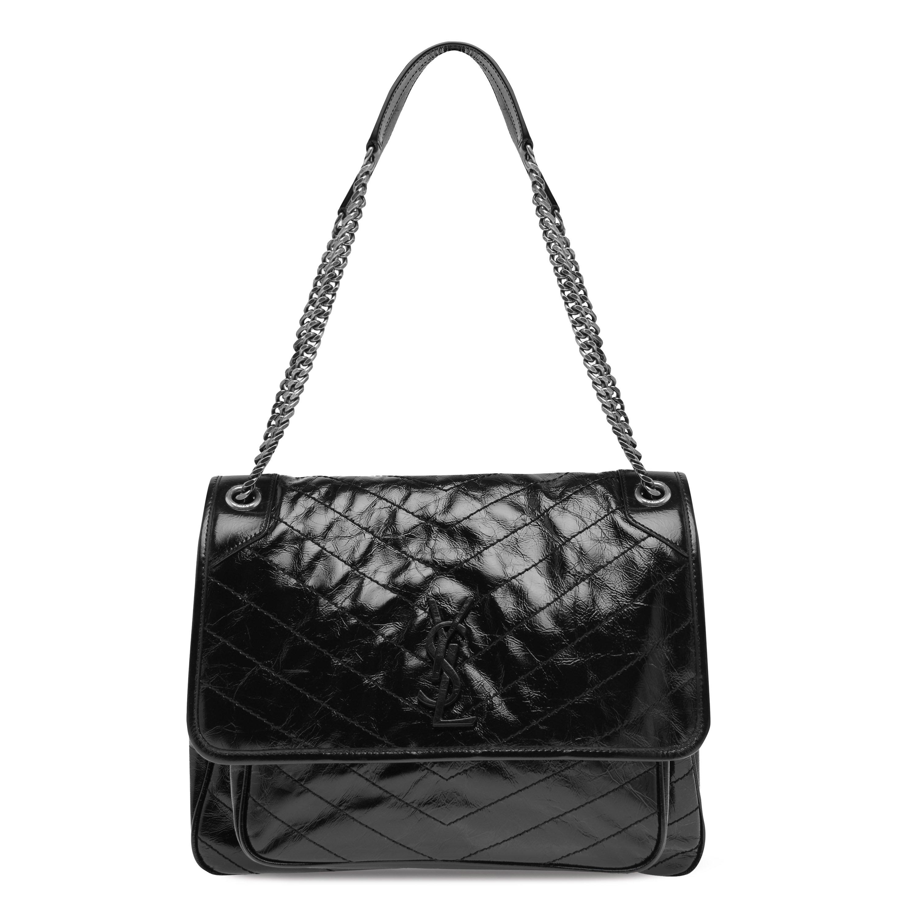 Black/Black - Saint Laurent - Nicki Large Shoulder Bag - 1