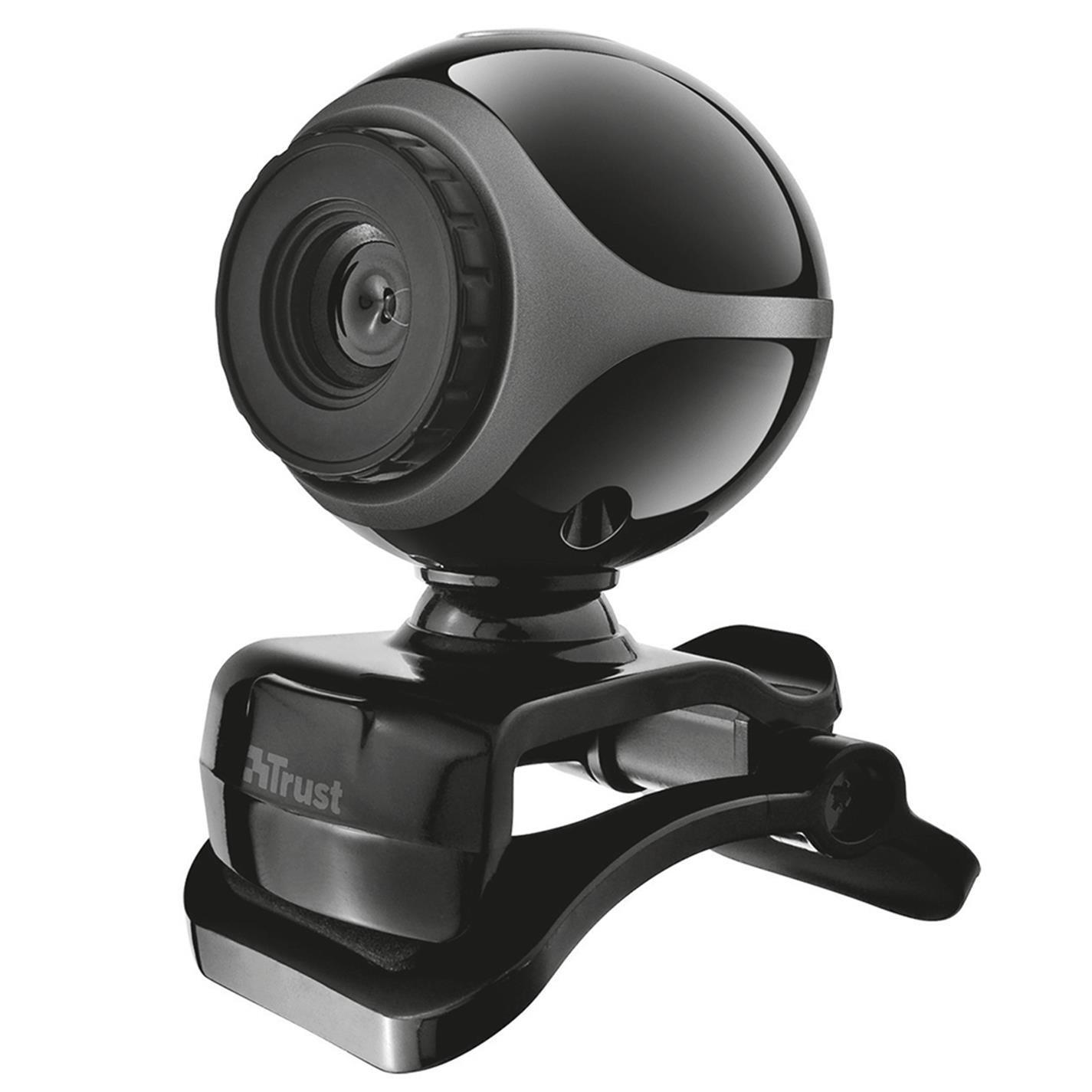 Black - Trust - Exis PC & Laptop Webcam - 1