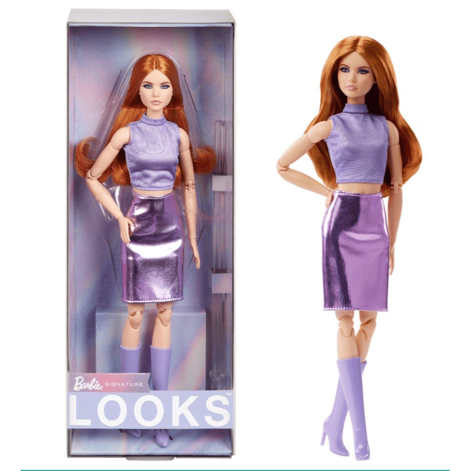 N/A - Barbie - BARBIE LOOKS RED HEAD PURPLE SKIRT OUTFIT - 1