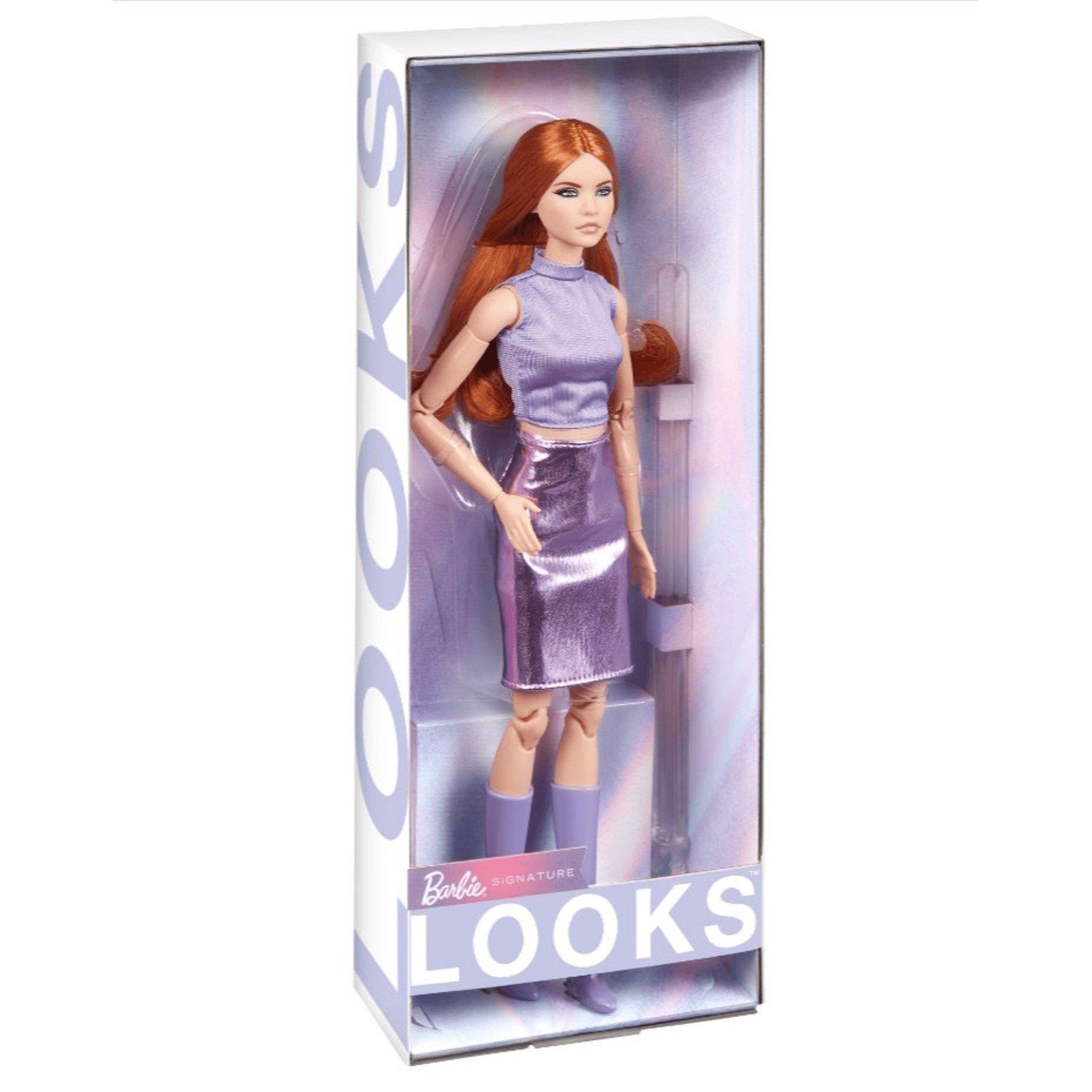 N/A - Barbie - BARBIE LOOKS RED HEAD PURPLE SKIRT OUTFIT - 3