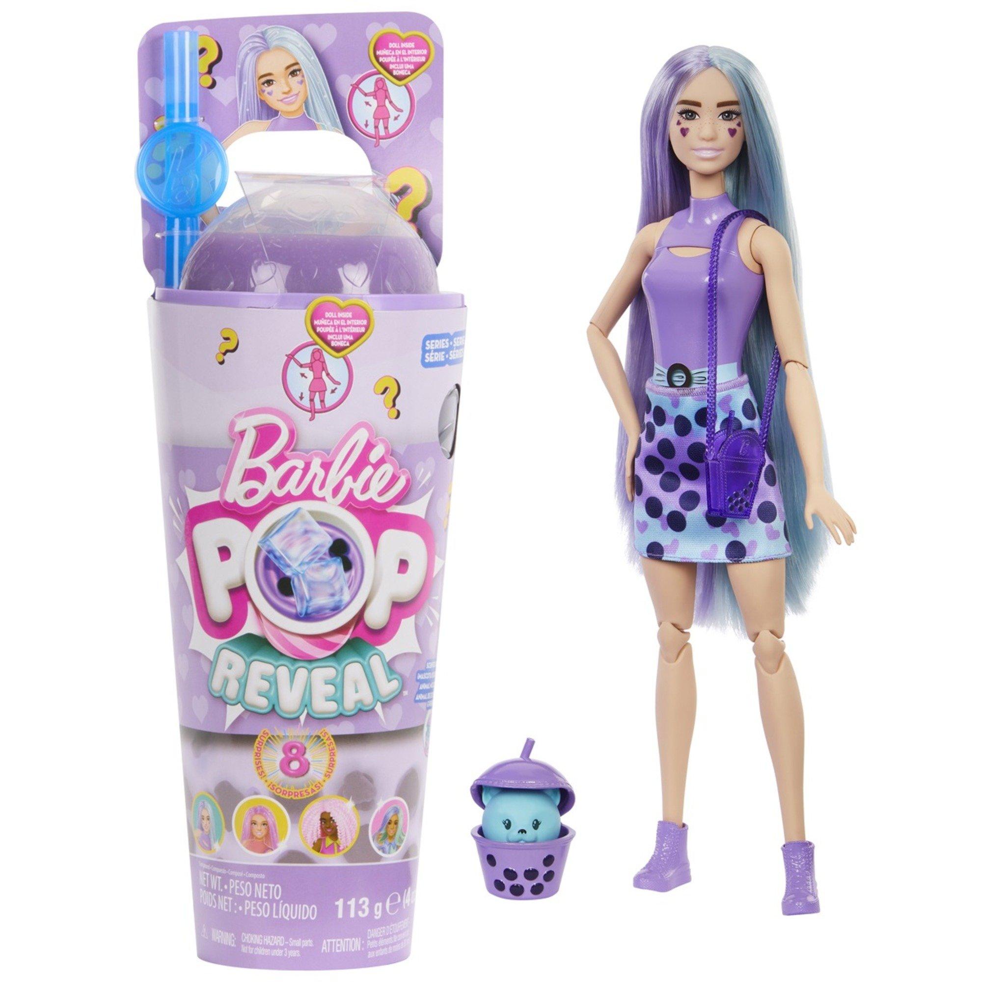 None - Barbie - BARBIE Pop Reveal Bubble Tea Series Taro Milk Doll - 1