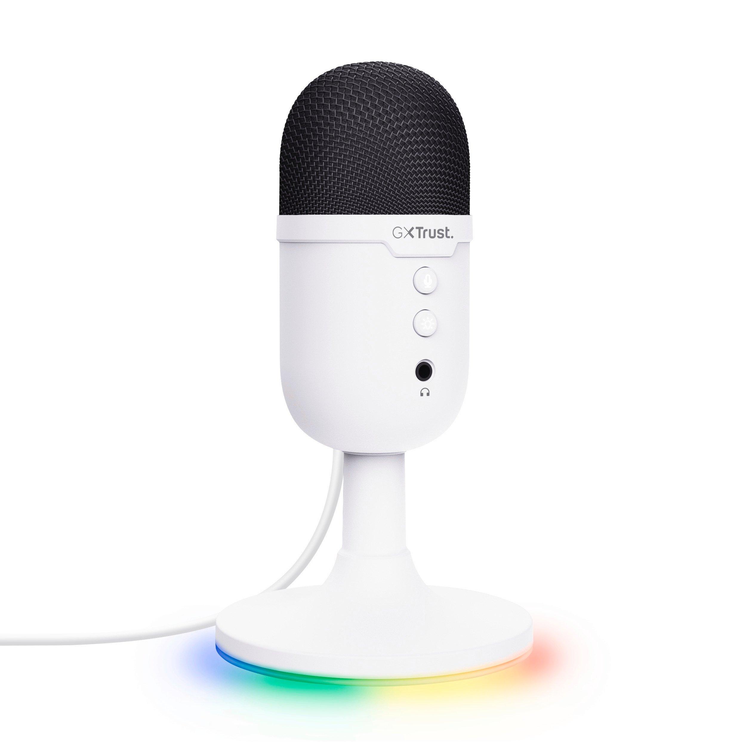 White - Trust - GXT 234 Yunix Microphone - White - 3