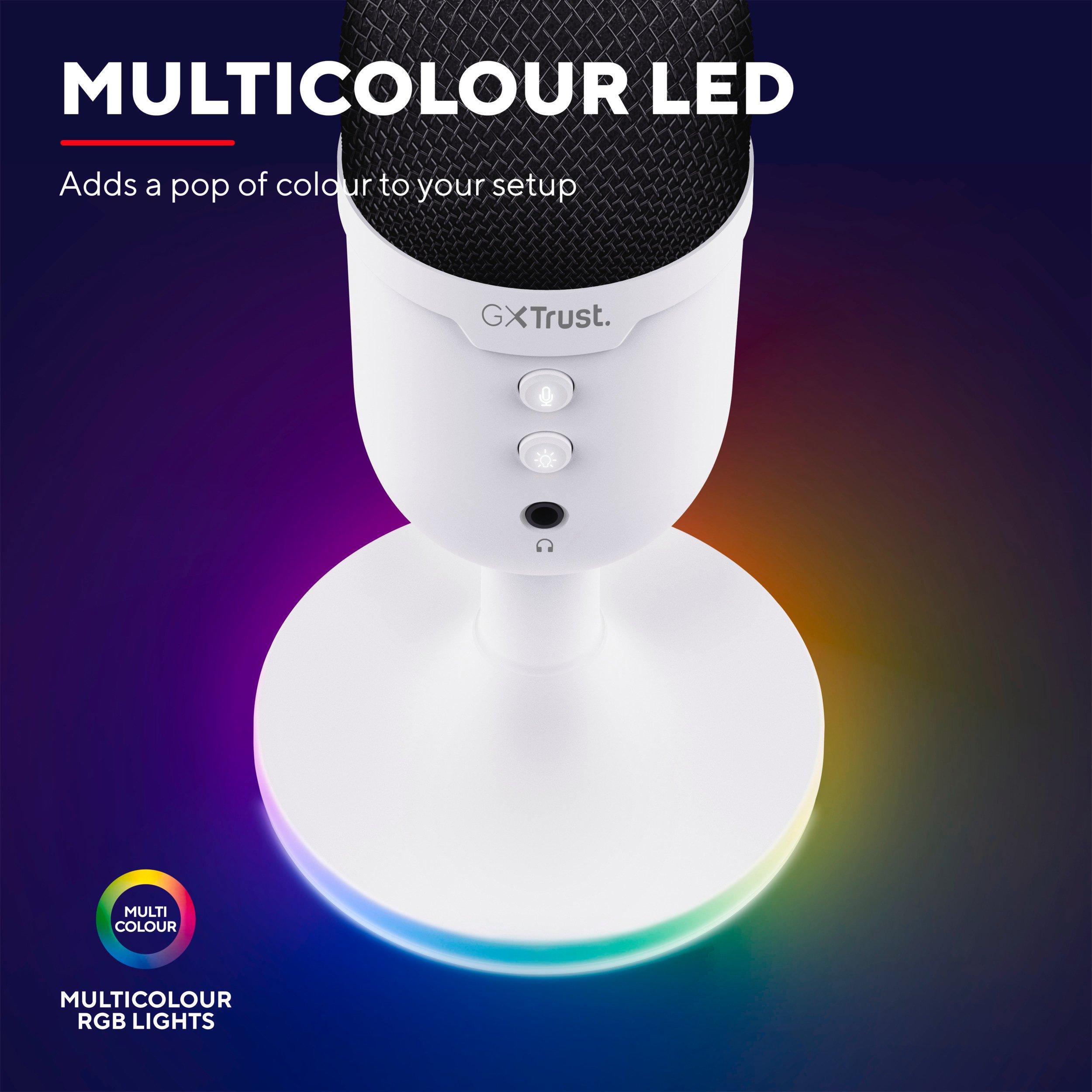White - Trust - GXT 234 Yunix Microphone - White - 7