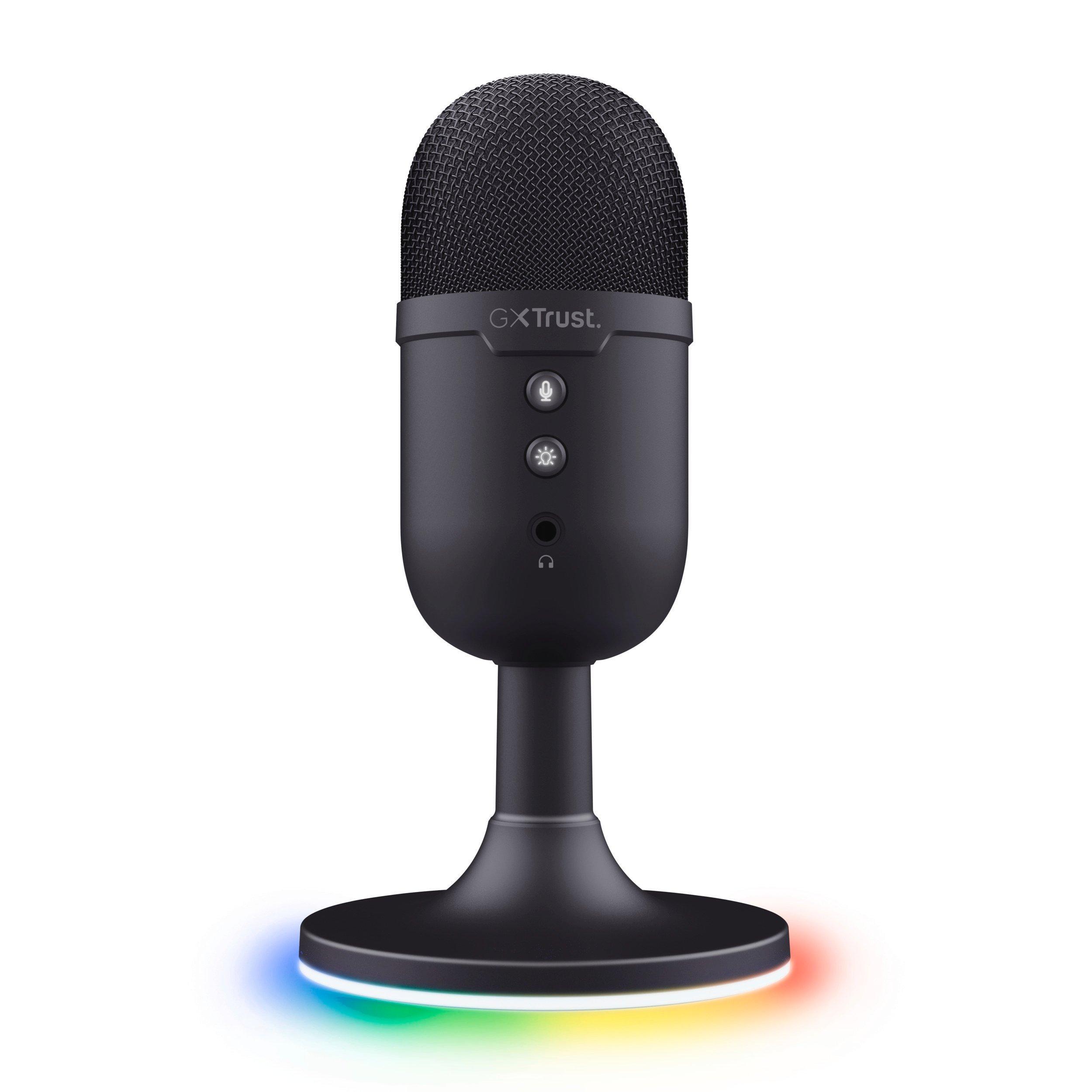 Black - Trust - GXT234 Yunix Microphone - Black - 1