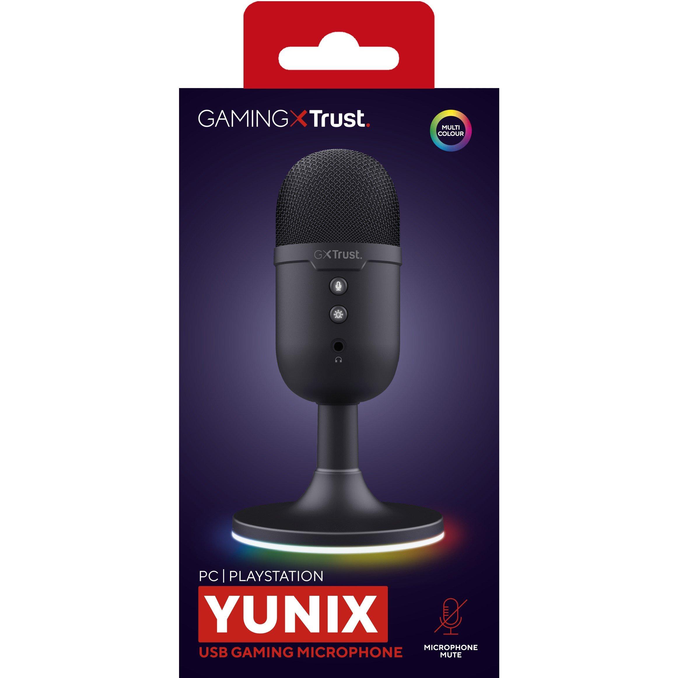 Zwart - Trust - GXT234 Yunix Microphone - Black - 3