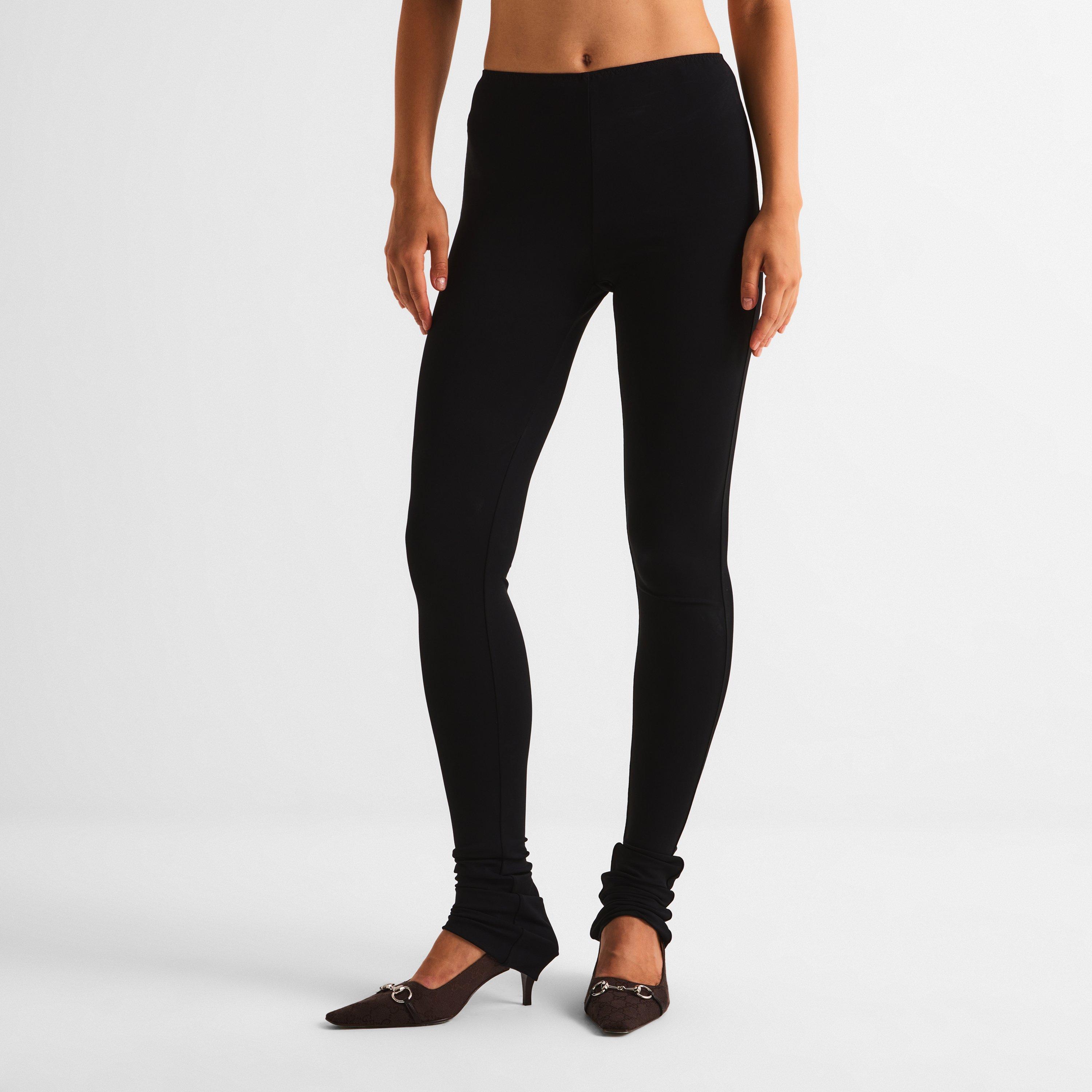 Black - Gucci - Women's Crêpe Jersey Skinny Trousers - 3