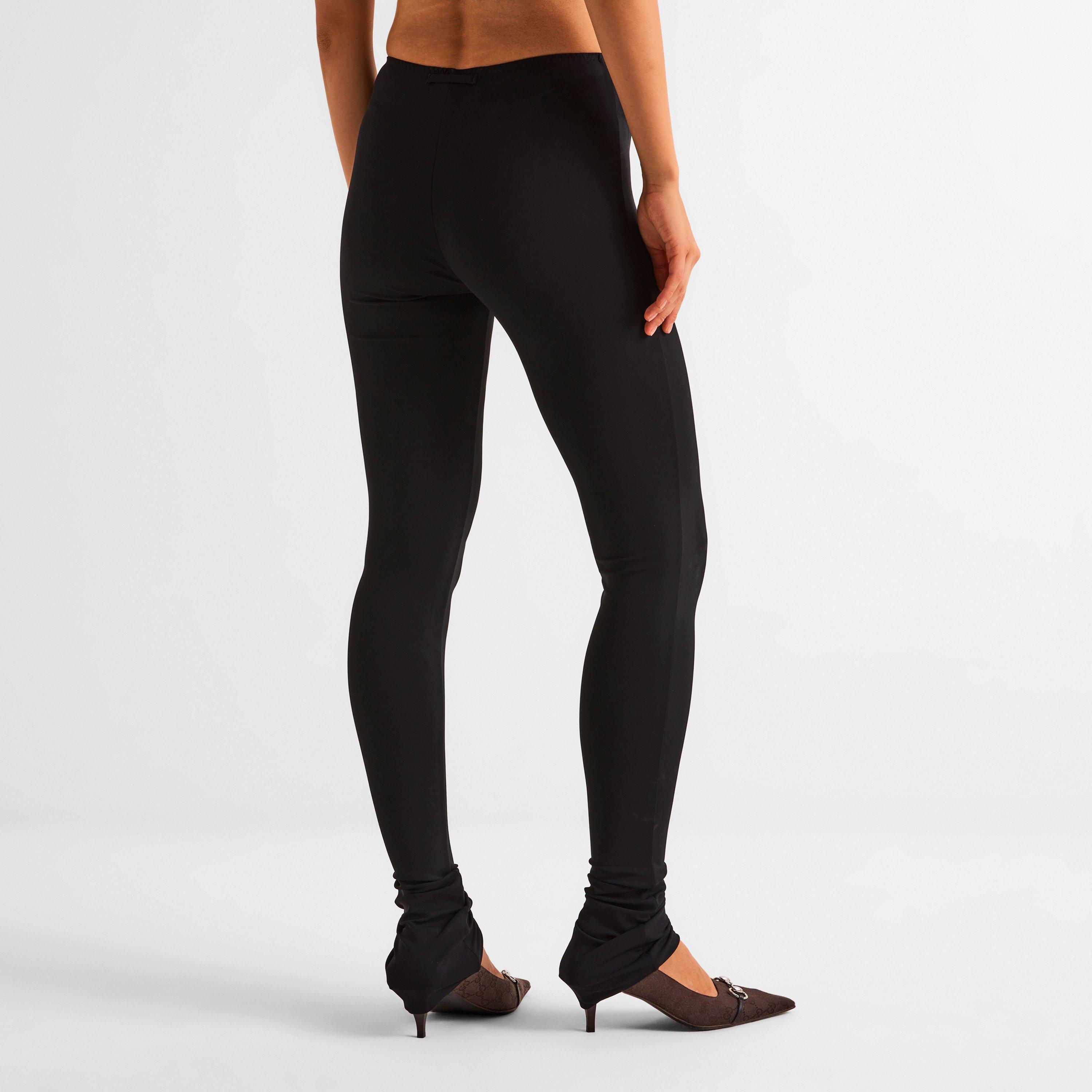 Black - Gucci - Women's Crêpe Jersey Skinny Trousers - 4