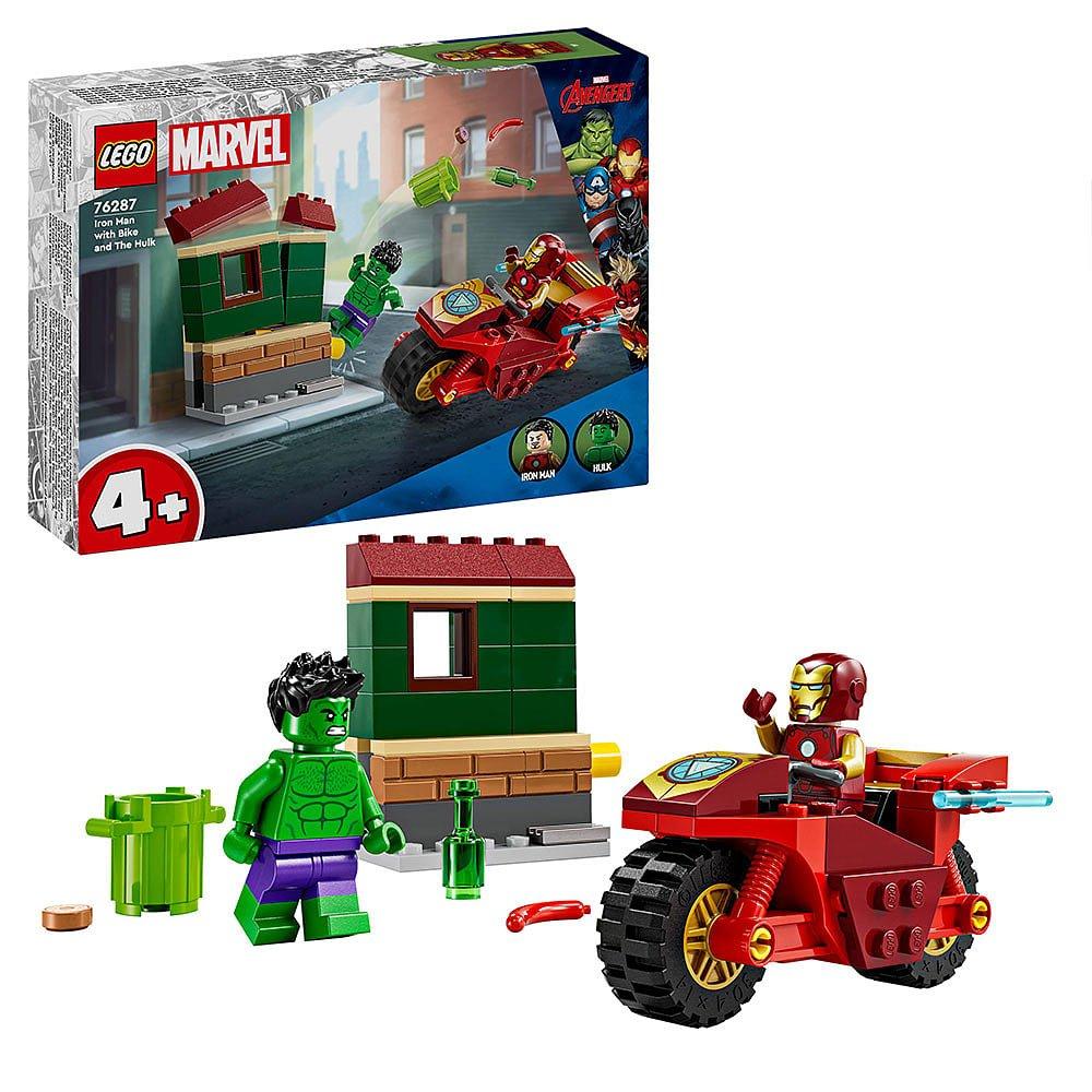 None - LEGO - Marvel 76287 Iron Man with Bike and The Hulk - 1