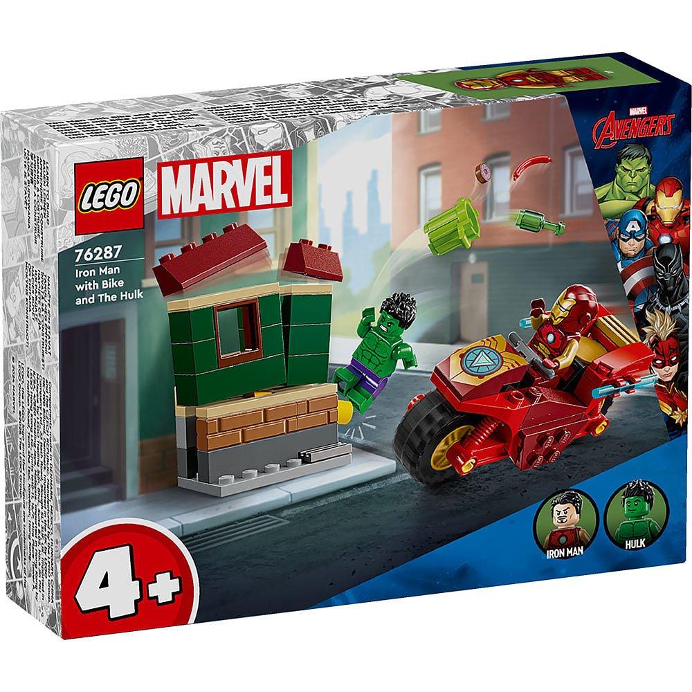 None - LEGO - Marvel 76287 Iron Man with Bike and The Hulk - 2