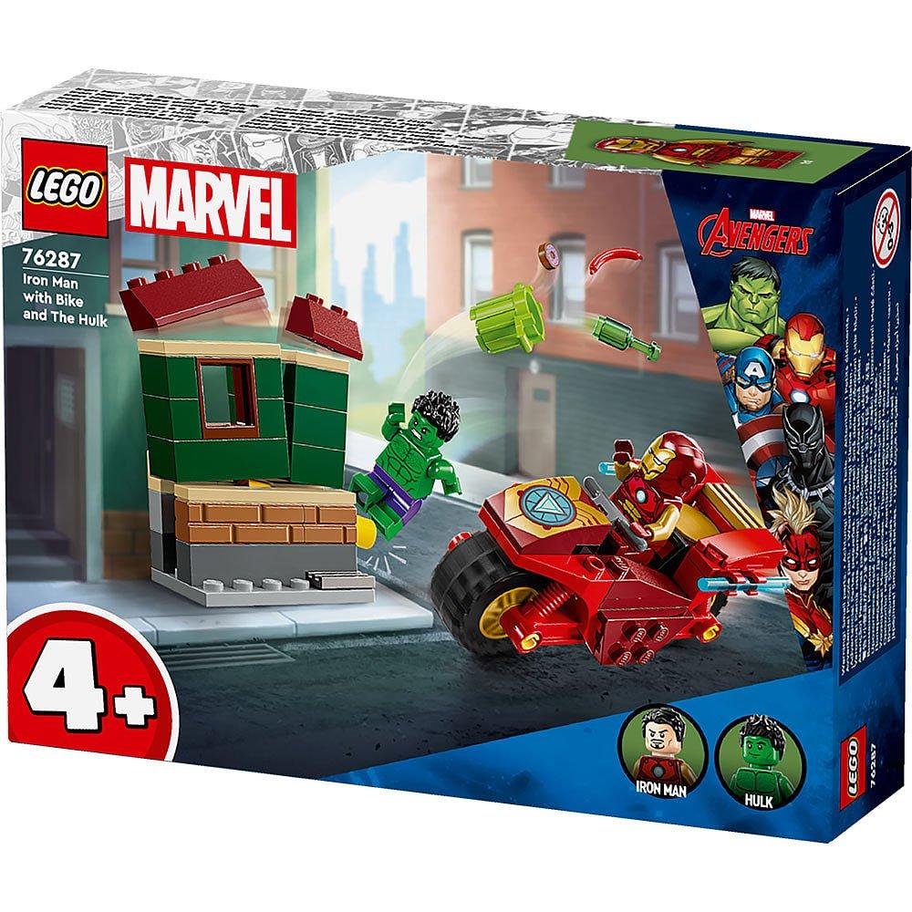 None - LEGO - Marvel 76287 Iron Man with Bike and The Hulk - 3
