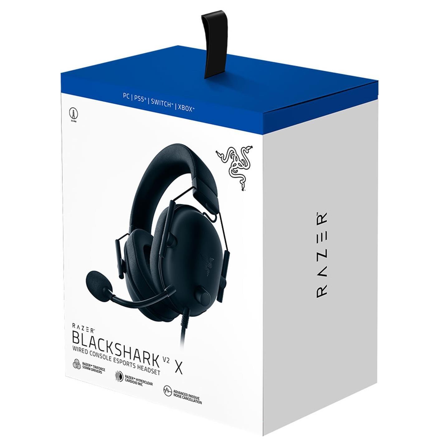 Schwarz - Razer - BlackShark V2 X Headset for PlayStation - 5