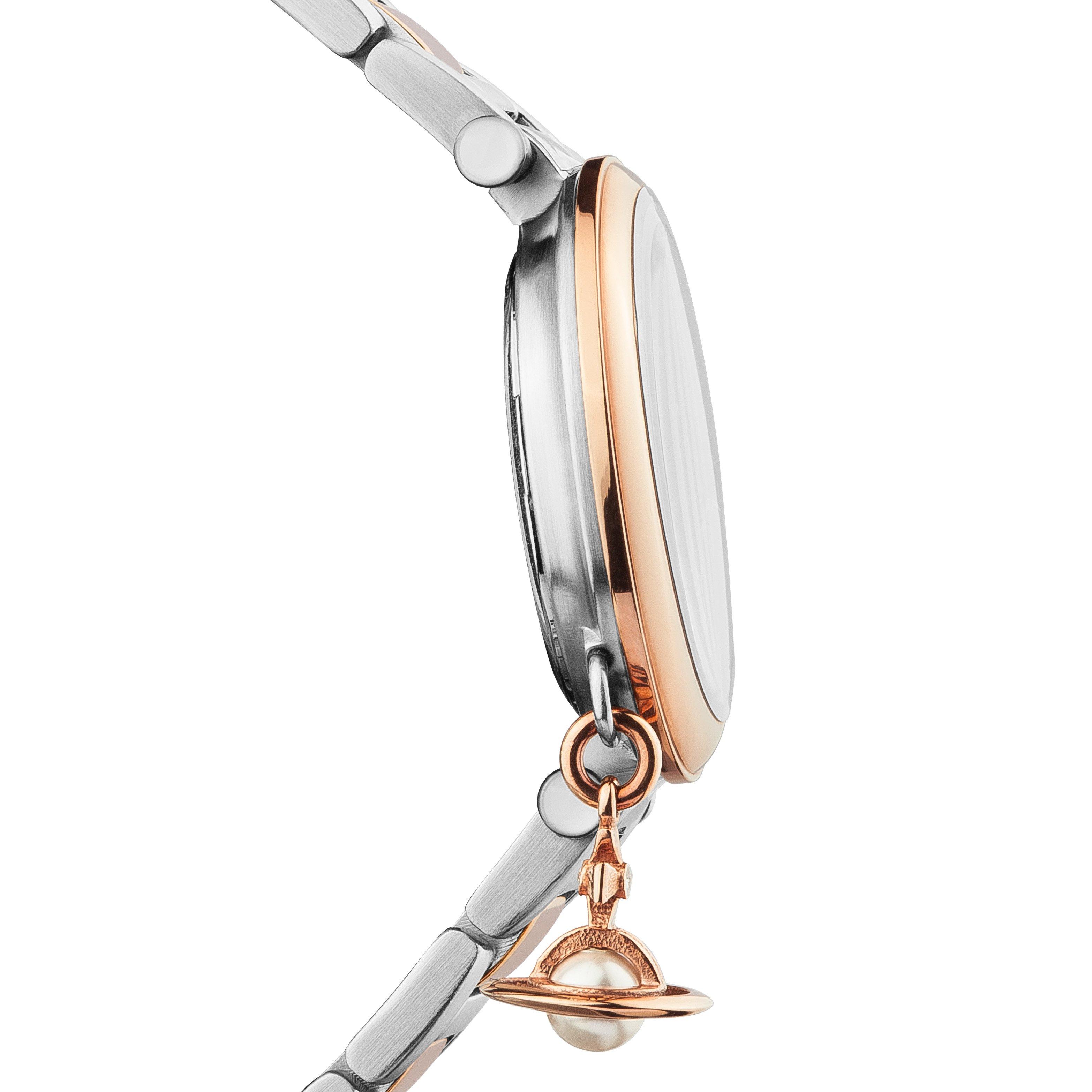 Silver/Pink Gol - Vivienne Westwood - Women's Mother Orb Analogue Quartz Watch - 2