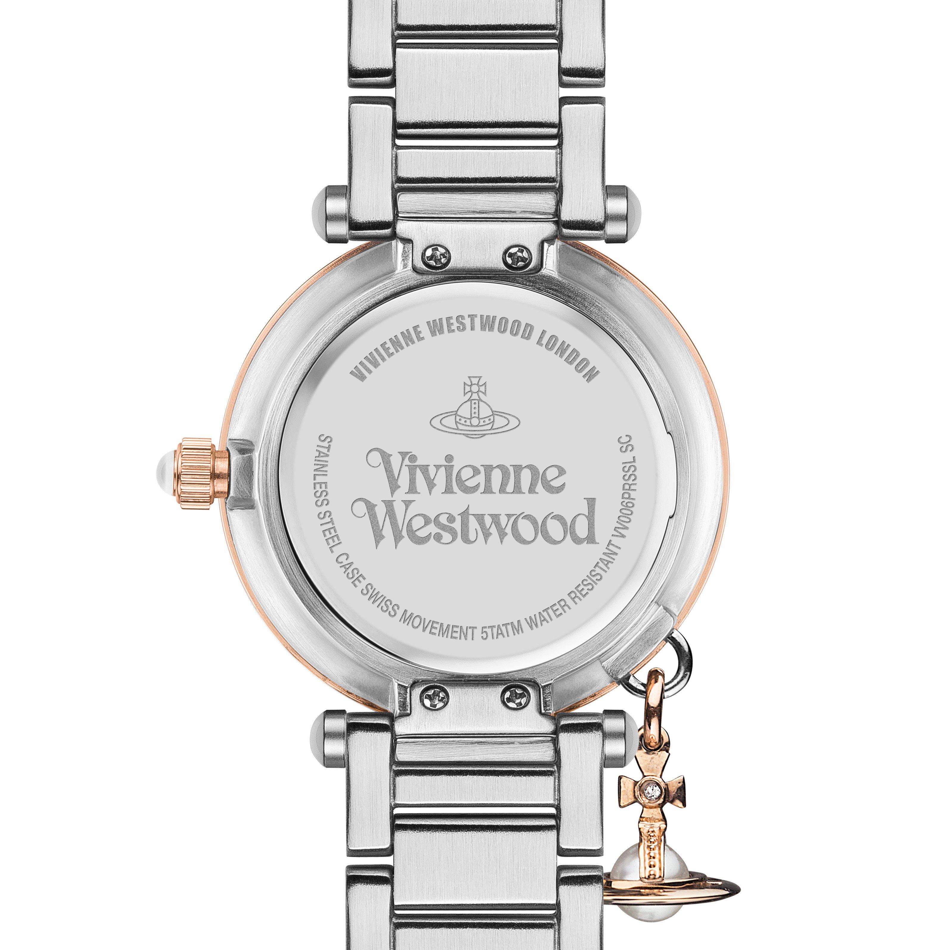 Silver/Pink Gol - Vivienne Westwood - Women's Mother Orb Analogue Quartz Watch - 3