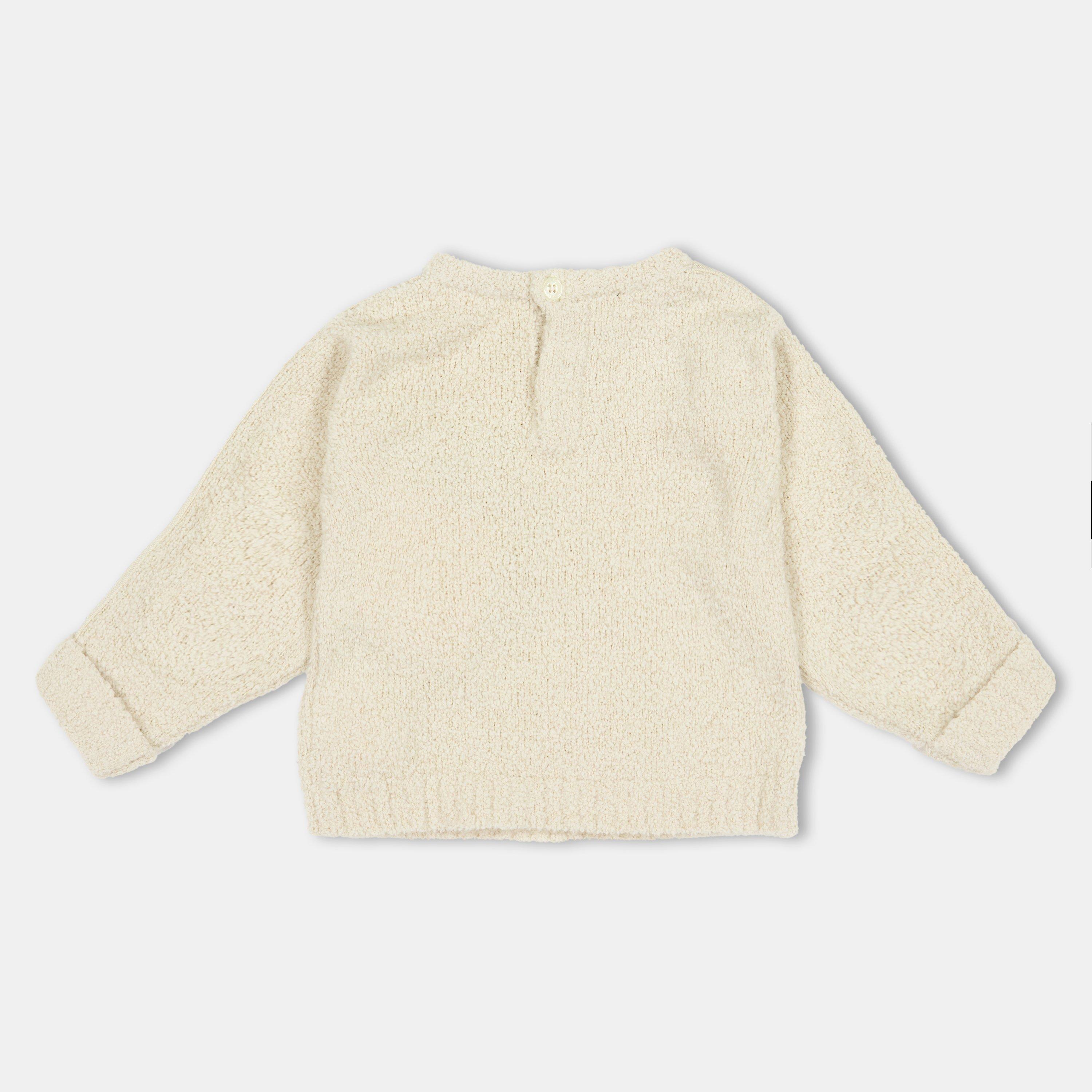 Cream 6F60 - Palm Angels - Unisex Kids' Teddy Crew Sweatshirt - 2