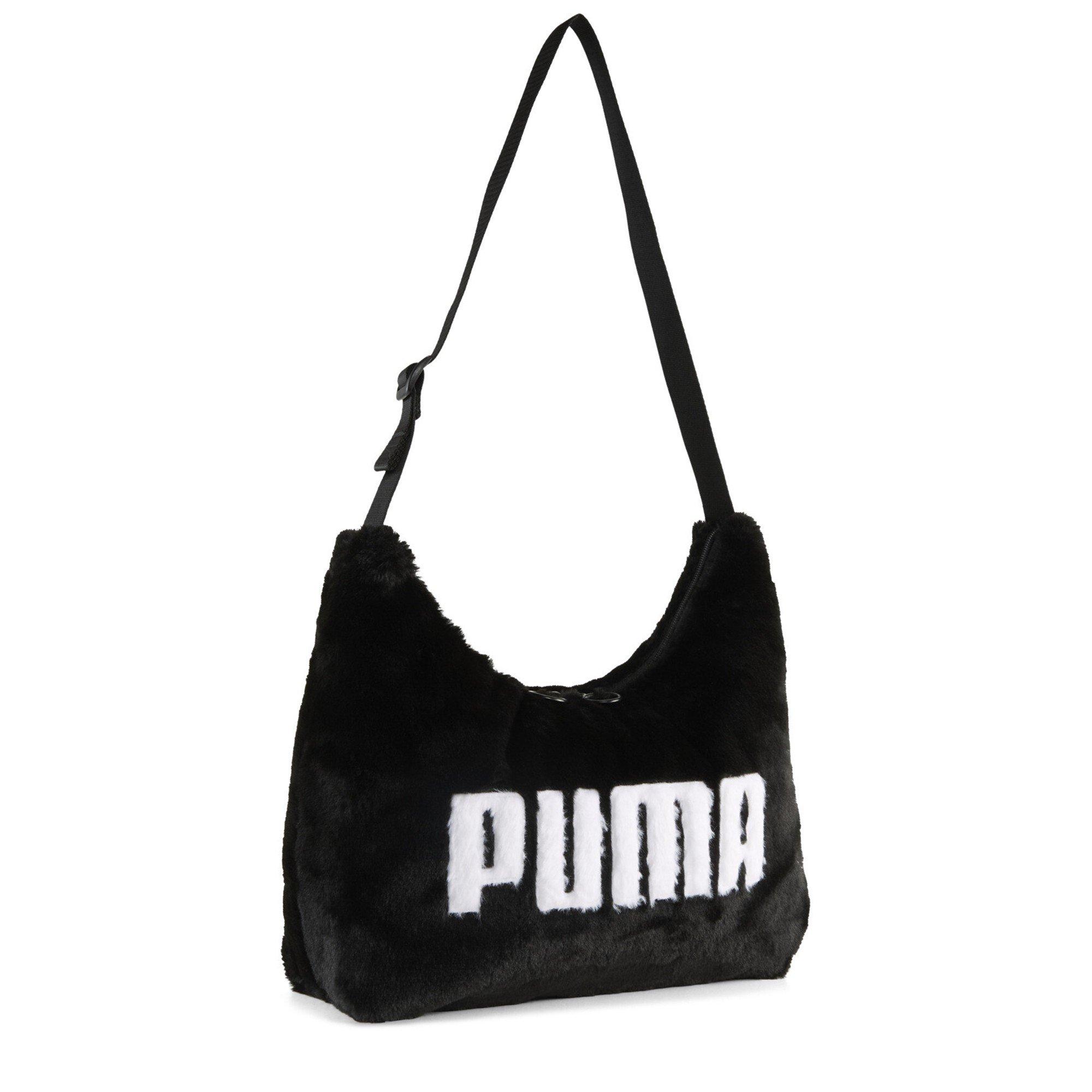 Preto Puma - Puma - Women's Up Faux Fur Slouchy Hobo Bag - 1