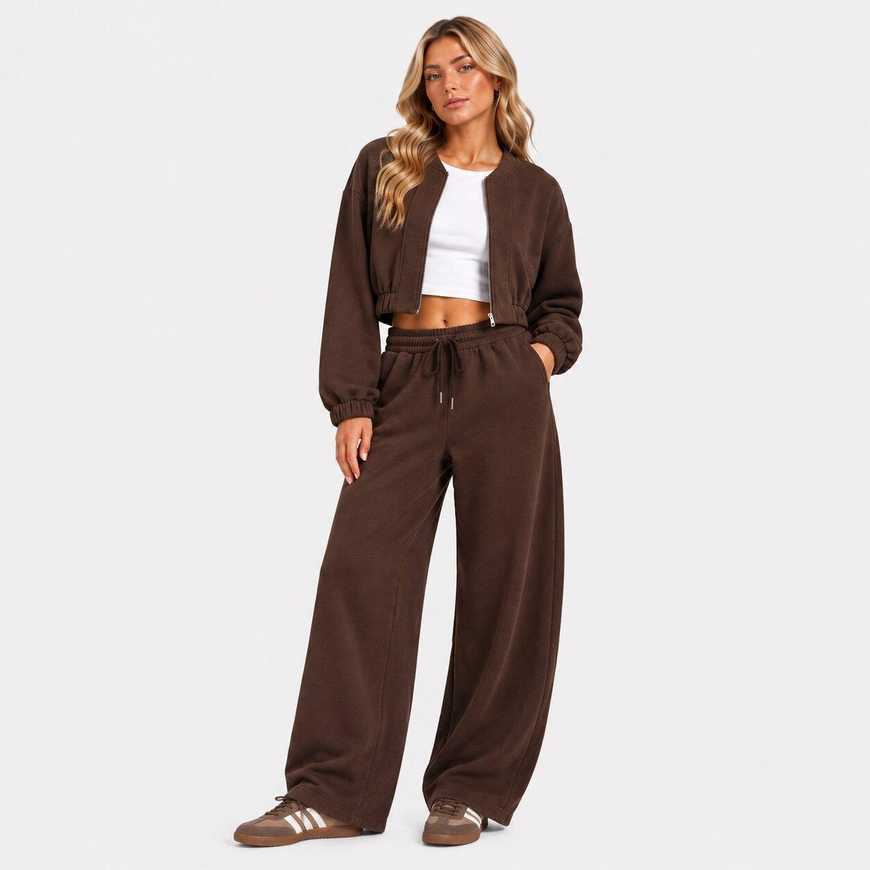Cioccolato - I Saw It First - Womens Full Zip Fleece Bomber Jacket - 1