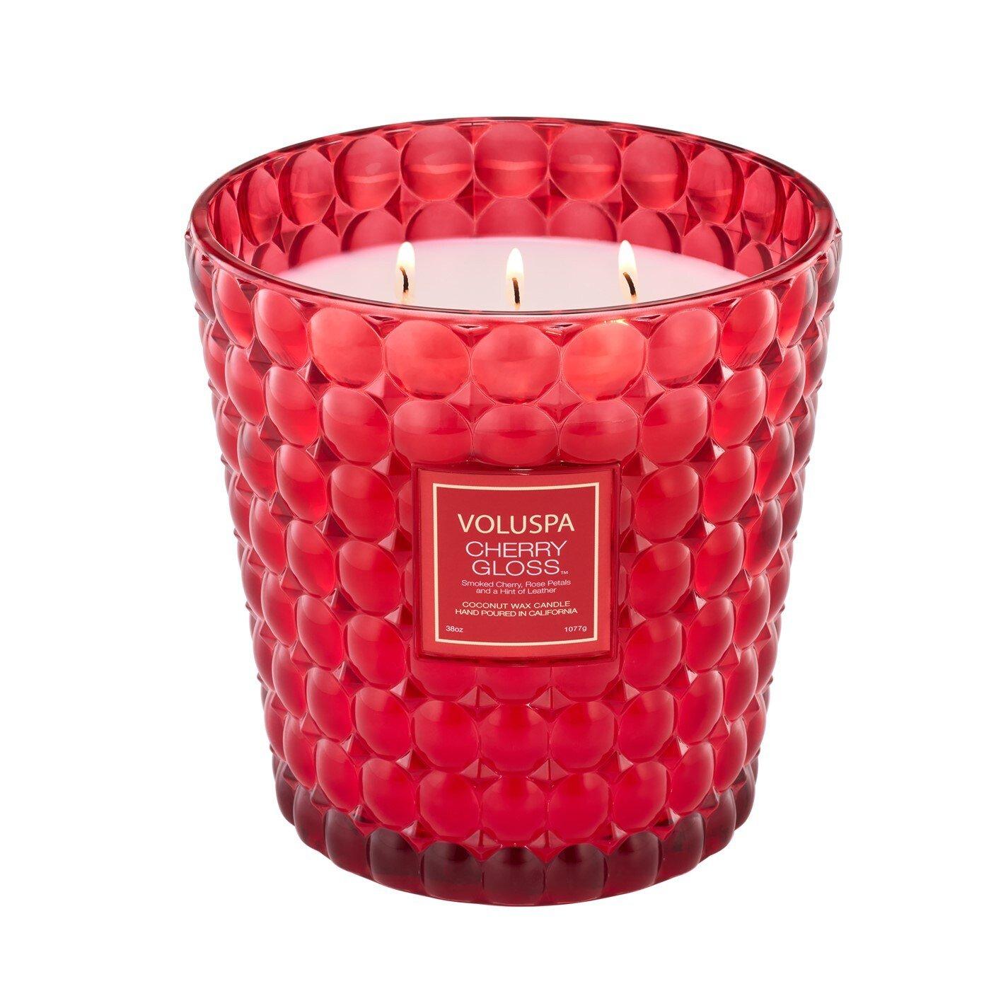 Cherry Gloss - Voluspa - Large 3-Wick Candle - 1