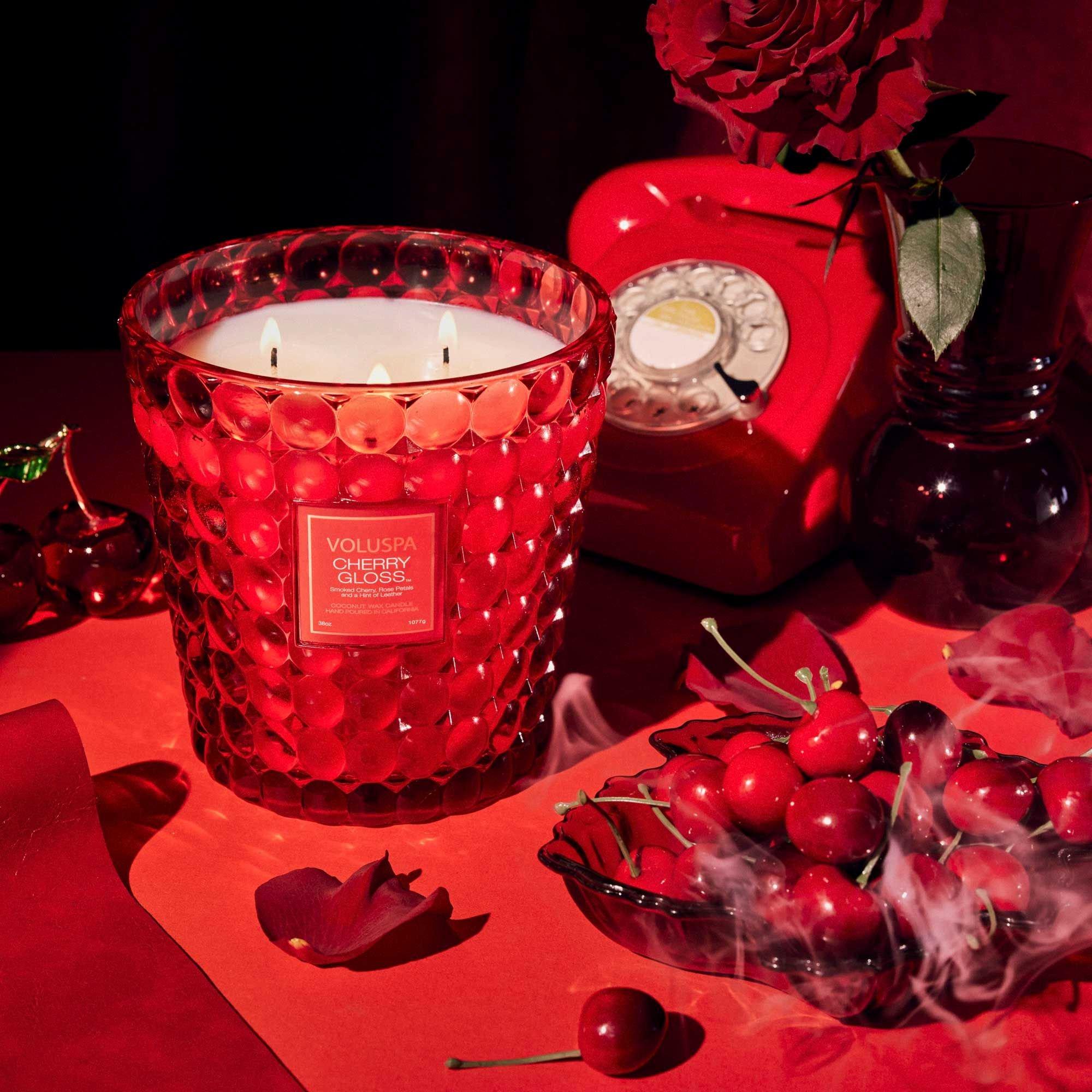 Cherry Gloss - Voluspa - Large 3-Wick Candle - 3