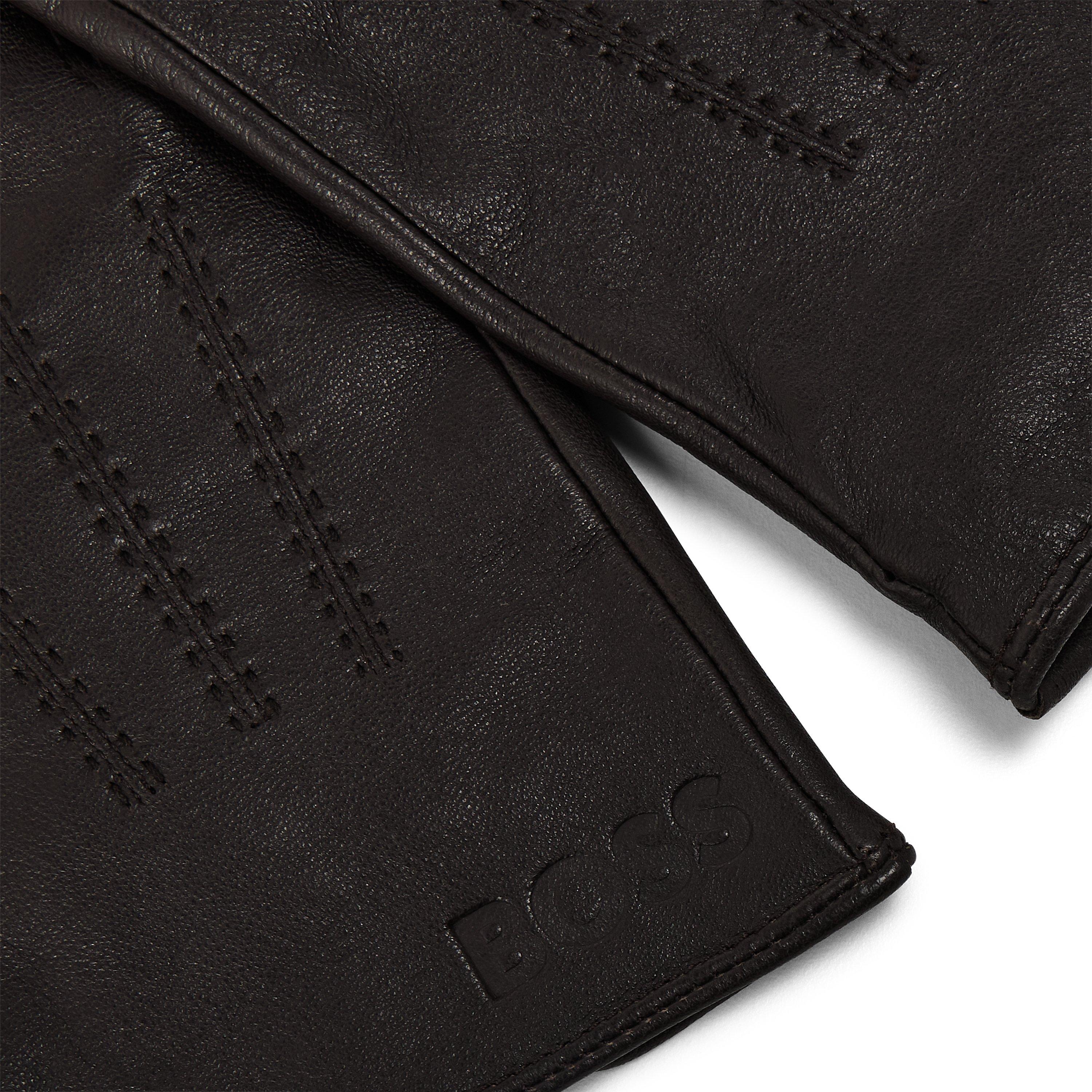 Medium Brown - Boss - Men's Fleece Gloves - 3