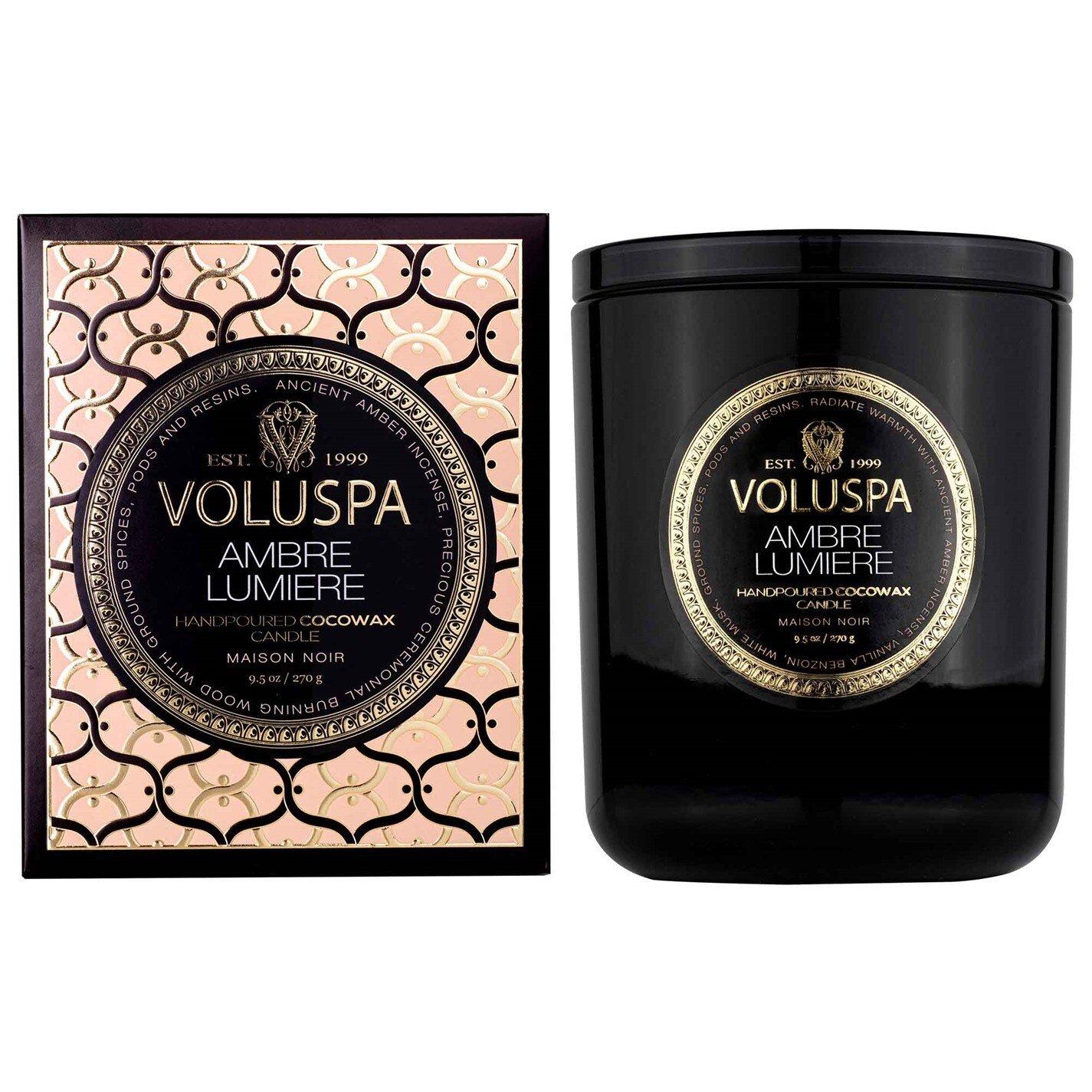 Voluspa Classic Maison Candle In Ambre Lumiere