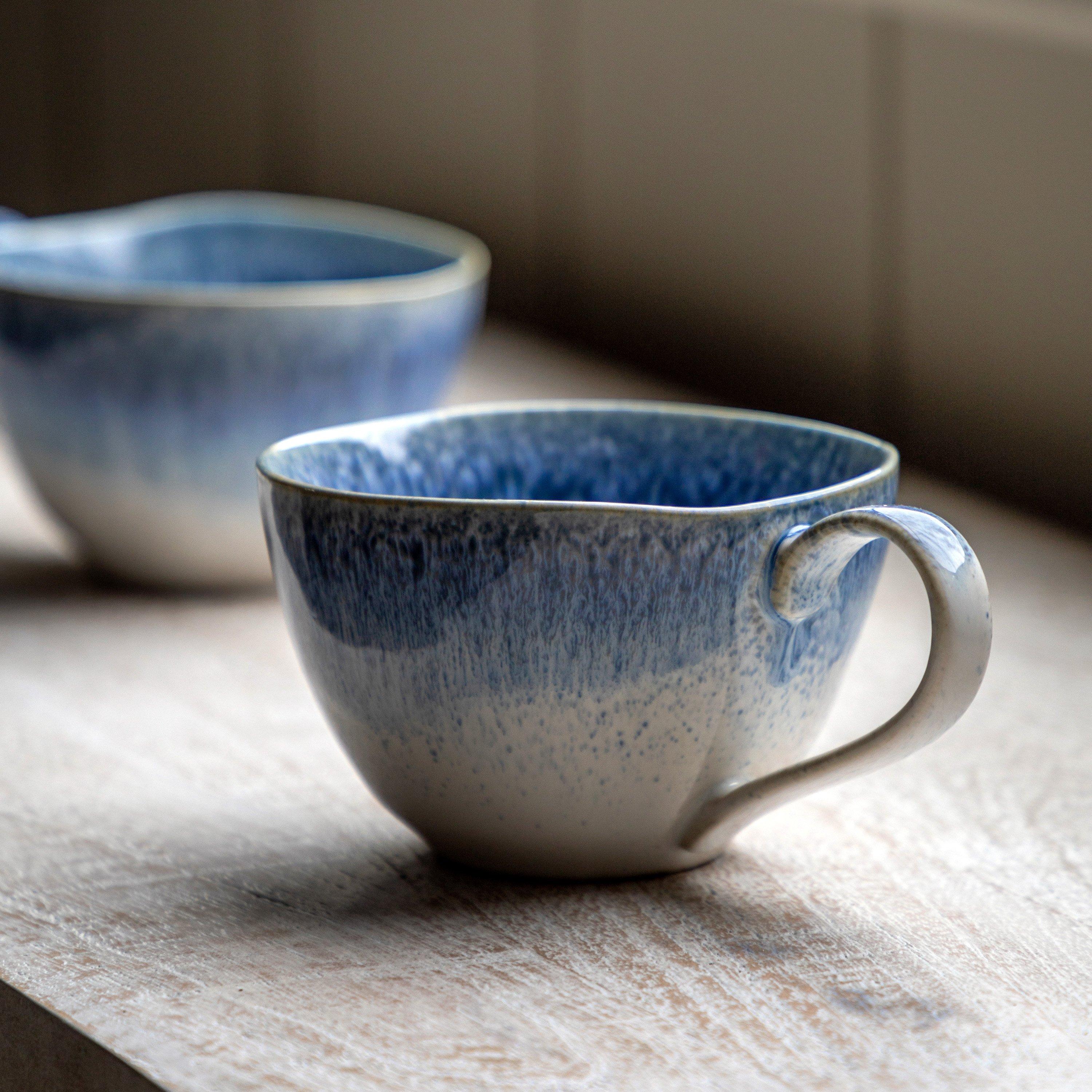 Gallery  Reactive Organic Mug (4Pk) - Ink Blue