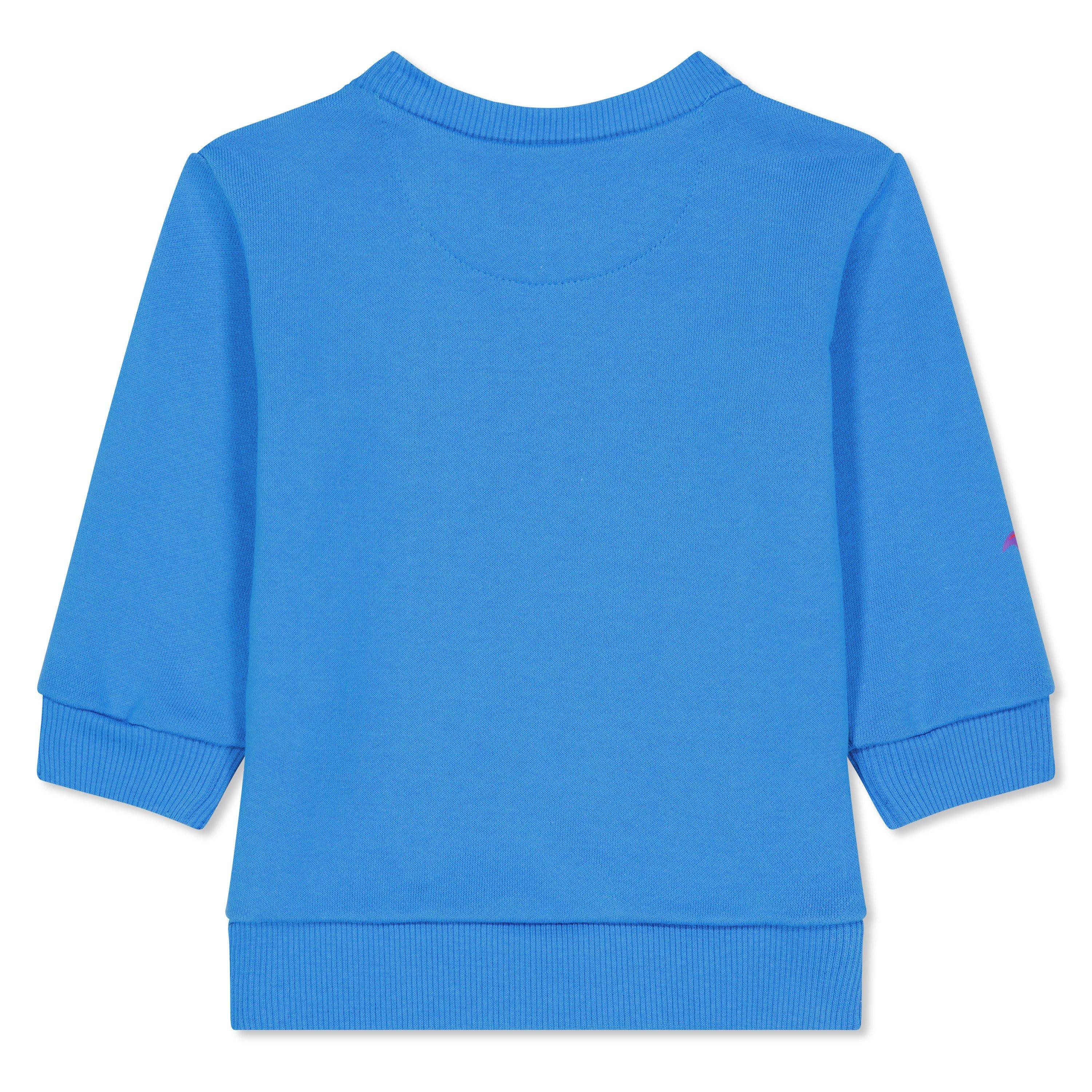 Blue - Off White - Kids Monster Crew Sweater - 2