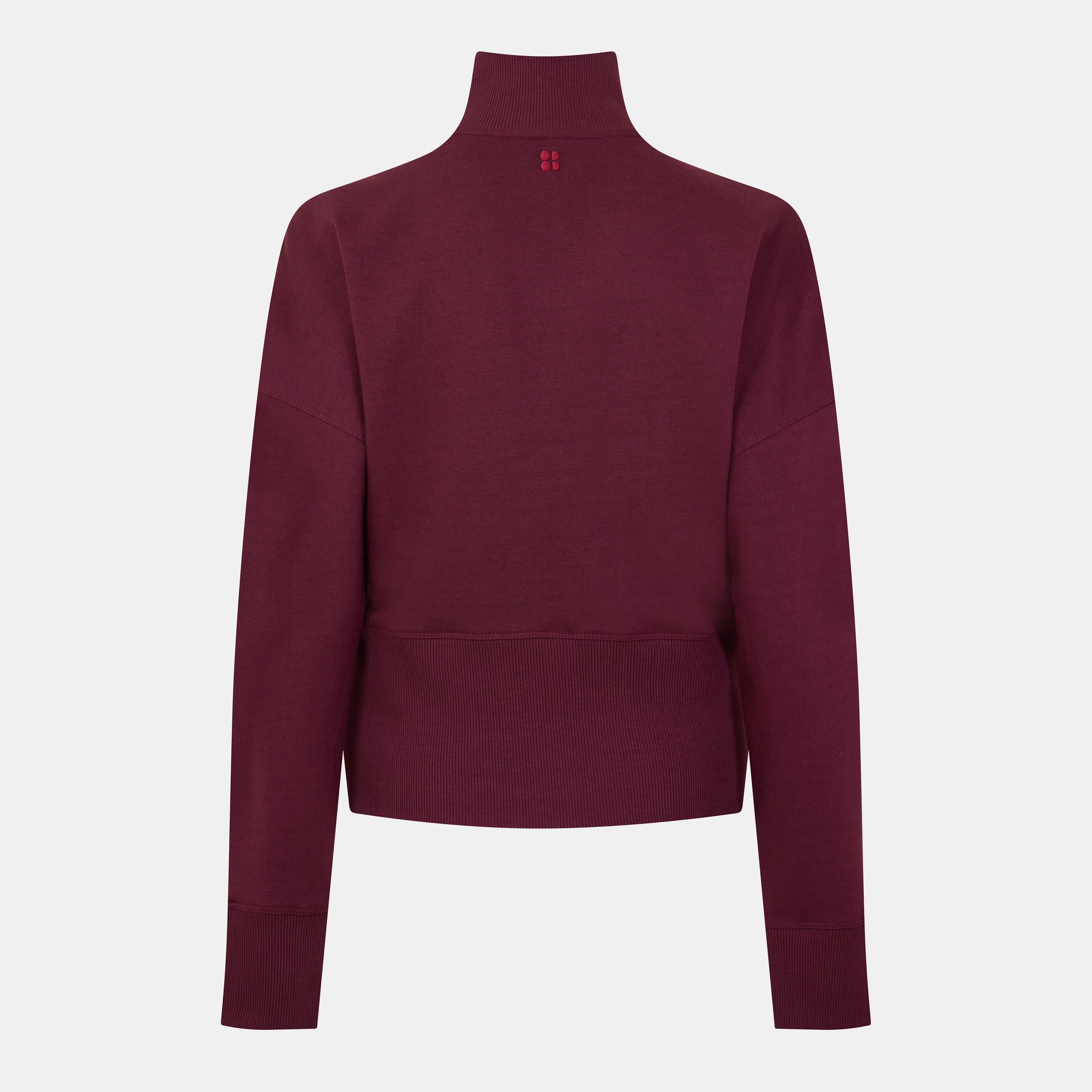 garnet red - Sweaty Betty - Women's Full Zip Fleece Top - 2